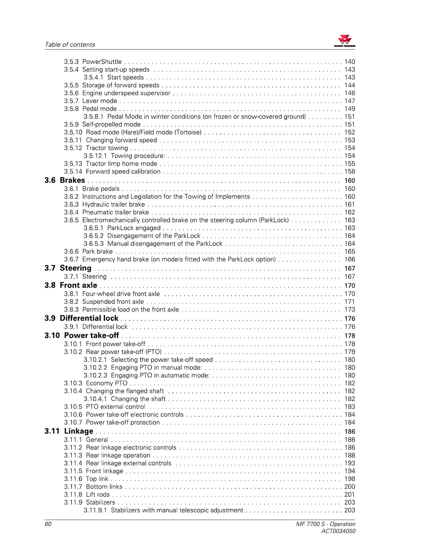MASSEY FERGUSON MF 7720 S MF 7722 S MF 7724 S MF 7726 S Tractor Factory Workshop Operator Manual