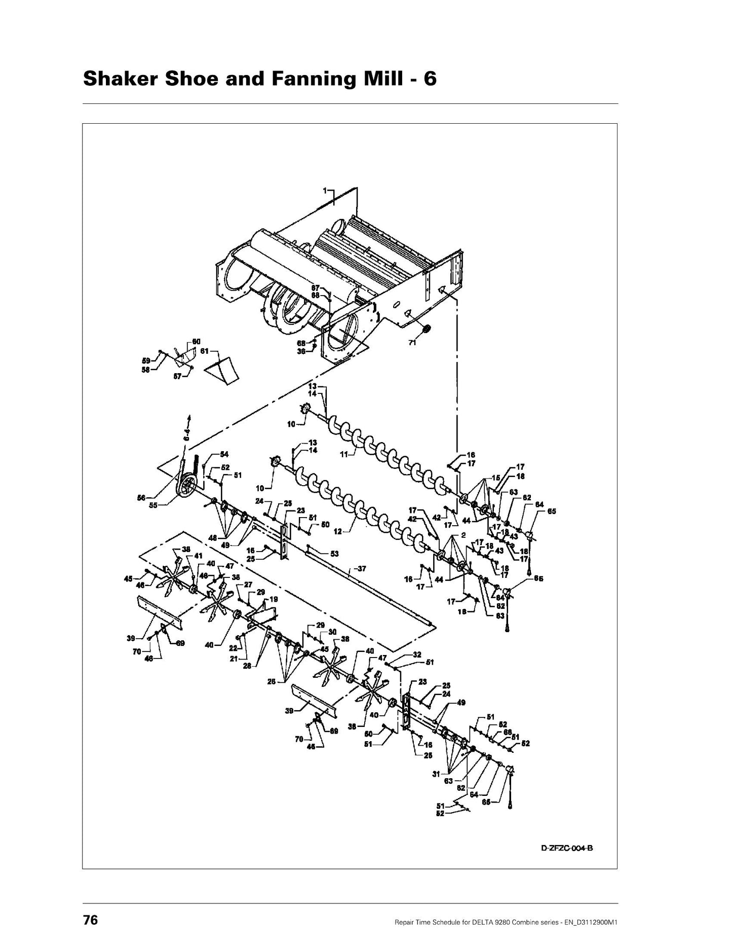 AGCO DELTA 9280 Combine Harvester Repair Time Schedule EN_D3112900M1