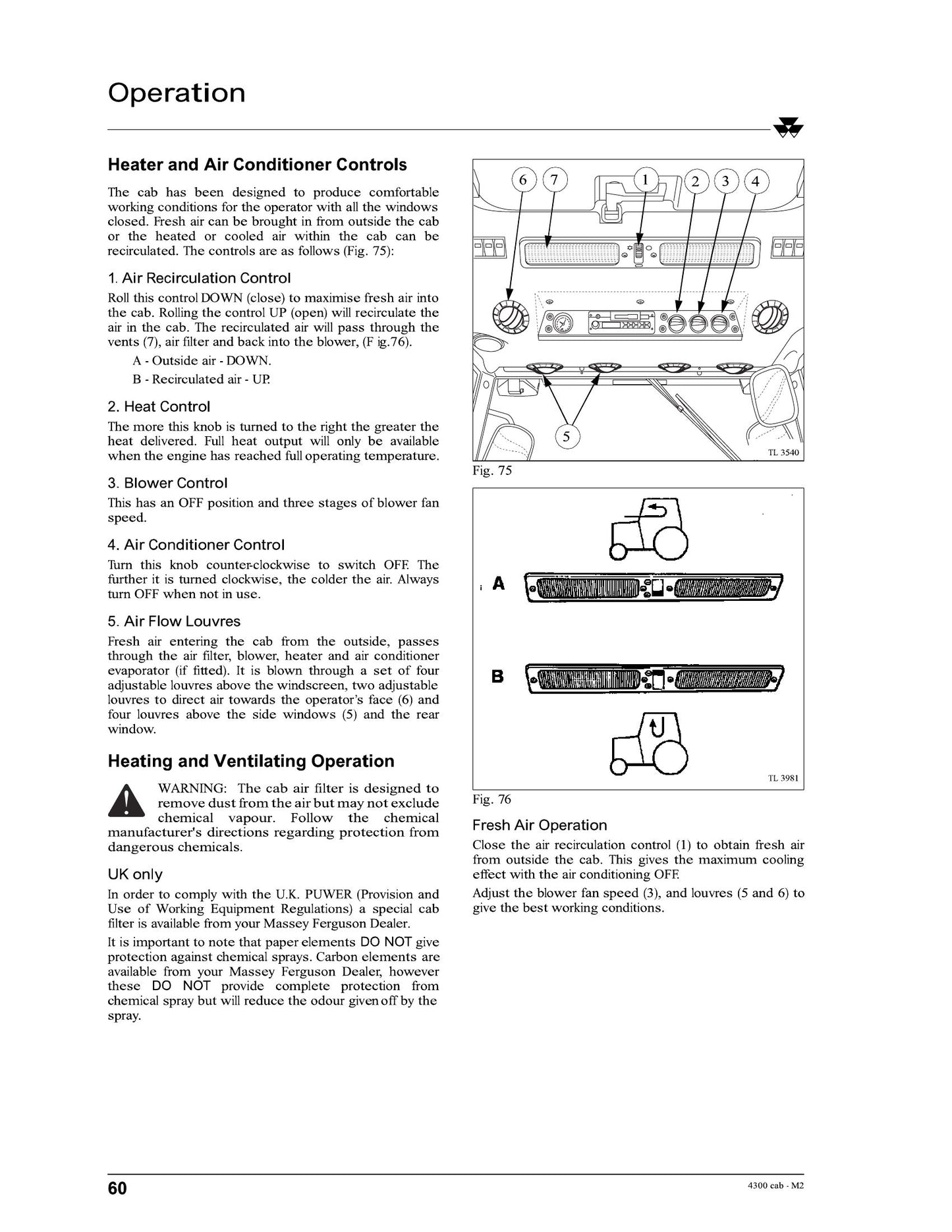MASSEY FERGUSON 4315 4320 4325 4335 4345 4355 4360 4365 4370 Tractor Factory Workshop Operator Manual 1857 311 M2