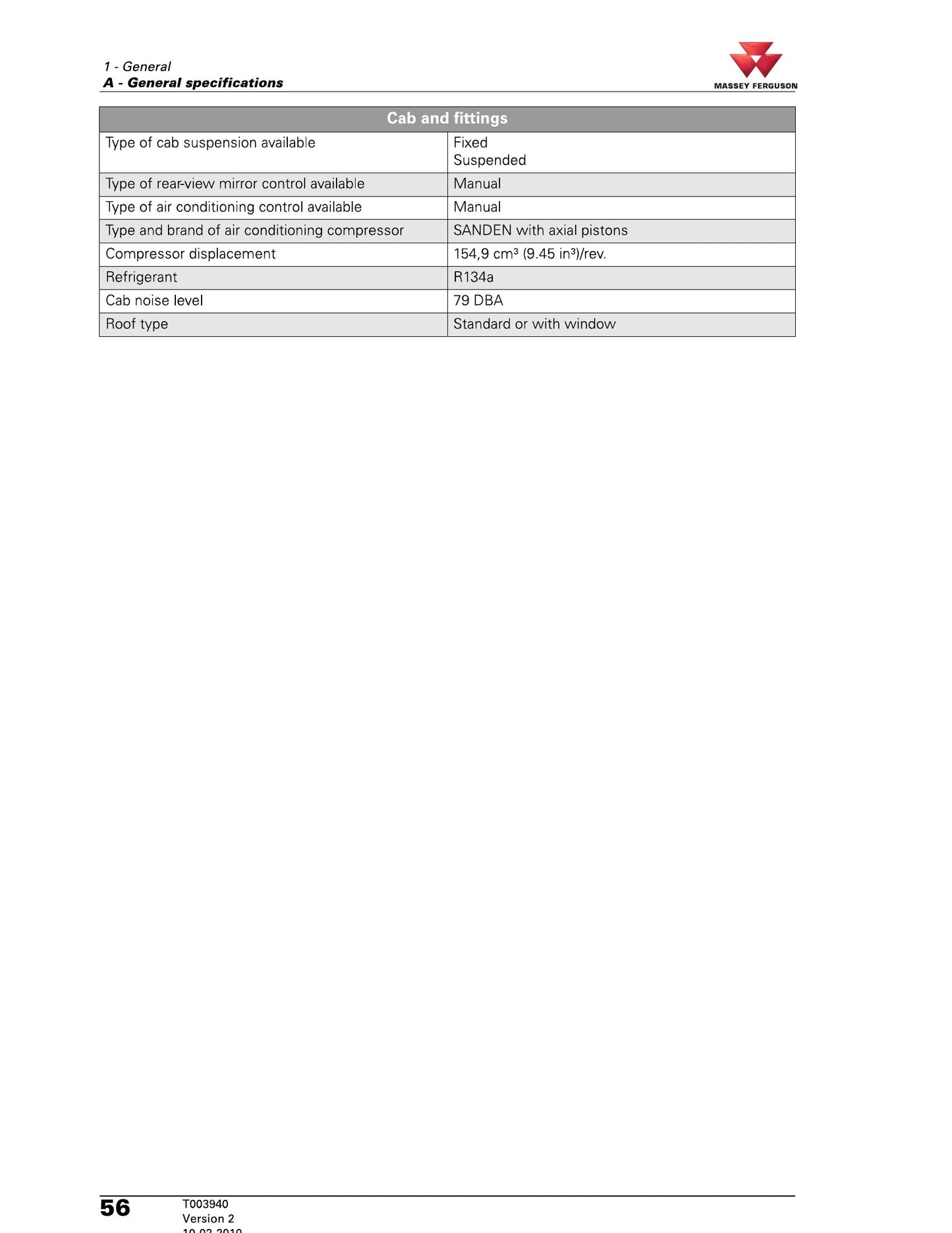 MASSEY FERGUSON 5400 Series Tractor Workshop Factory Workshop Service Manual 4346406V