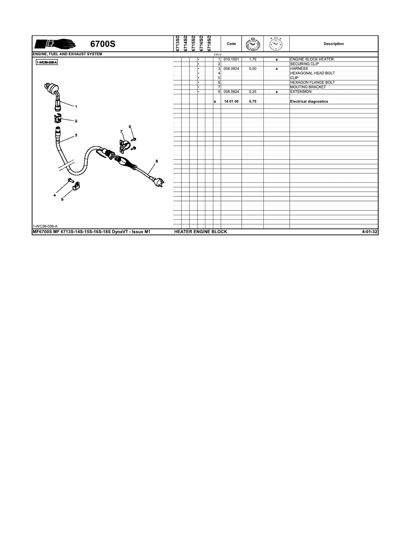 MASSEY FERGUSON MF 6700S RTS Tractor Factory Workshop Service Manual ACT003150