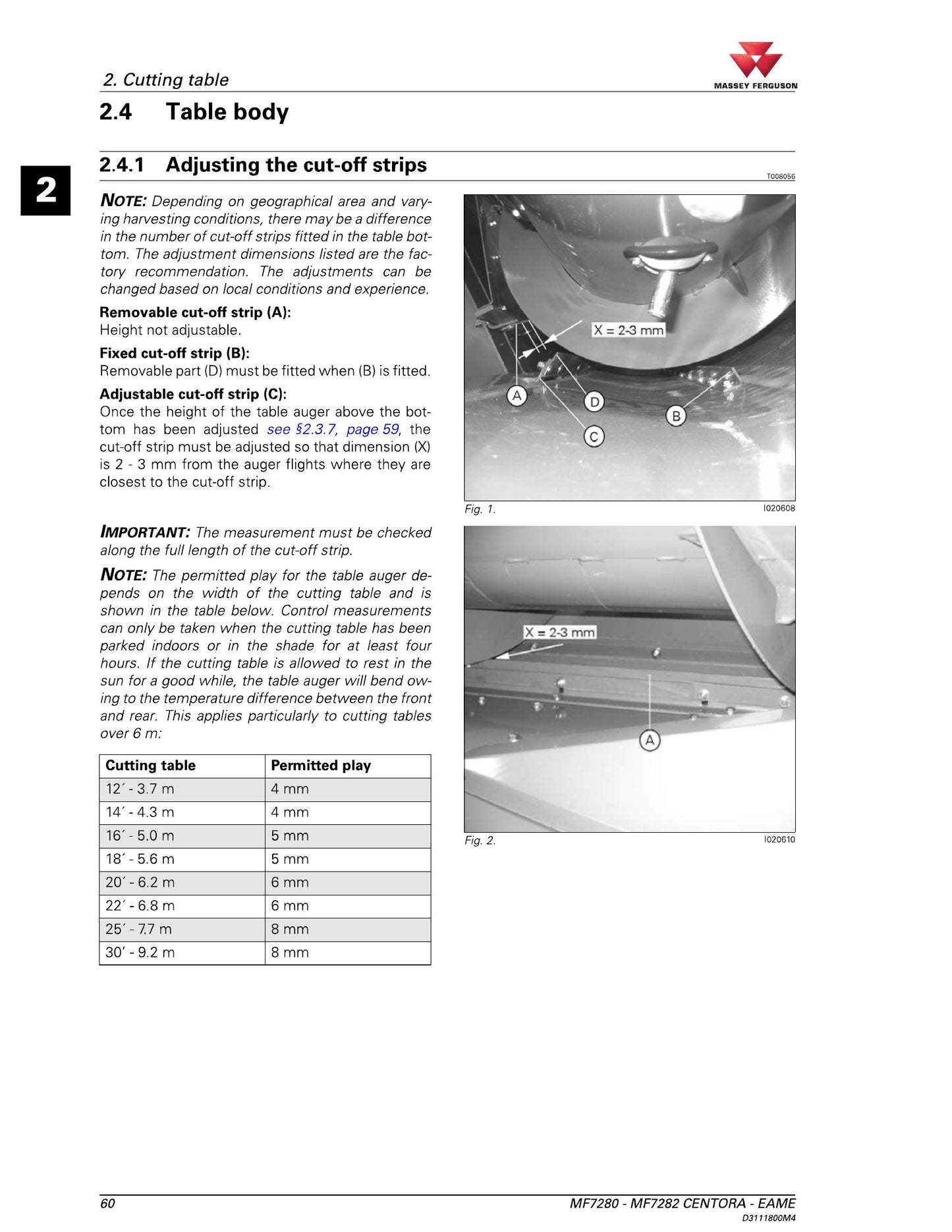 MASSEY FERGUSON MF7280 MF7282 Combine Harvester Workshop Manual D3111800M4