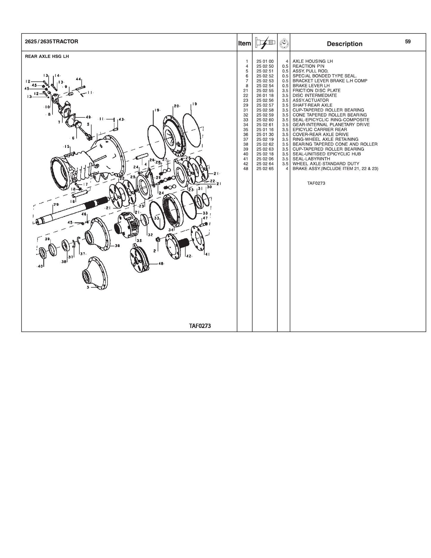 AGCO 2625 2635 Tractor Repair Time Schedule 4283428M3