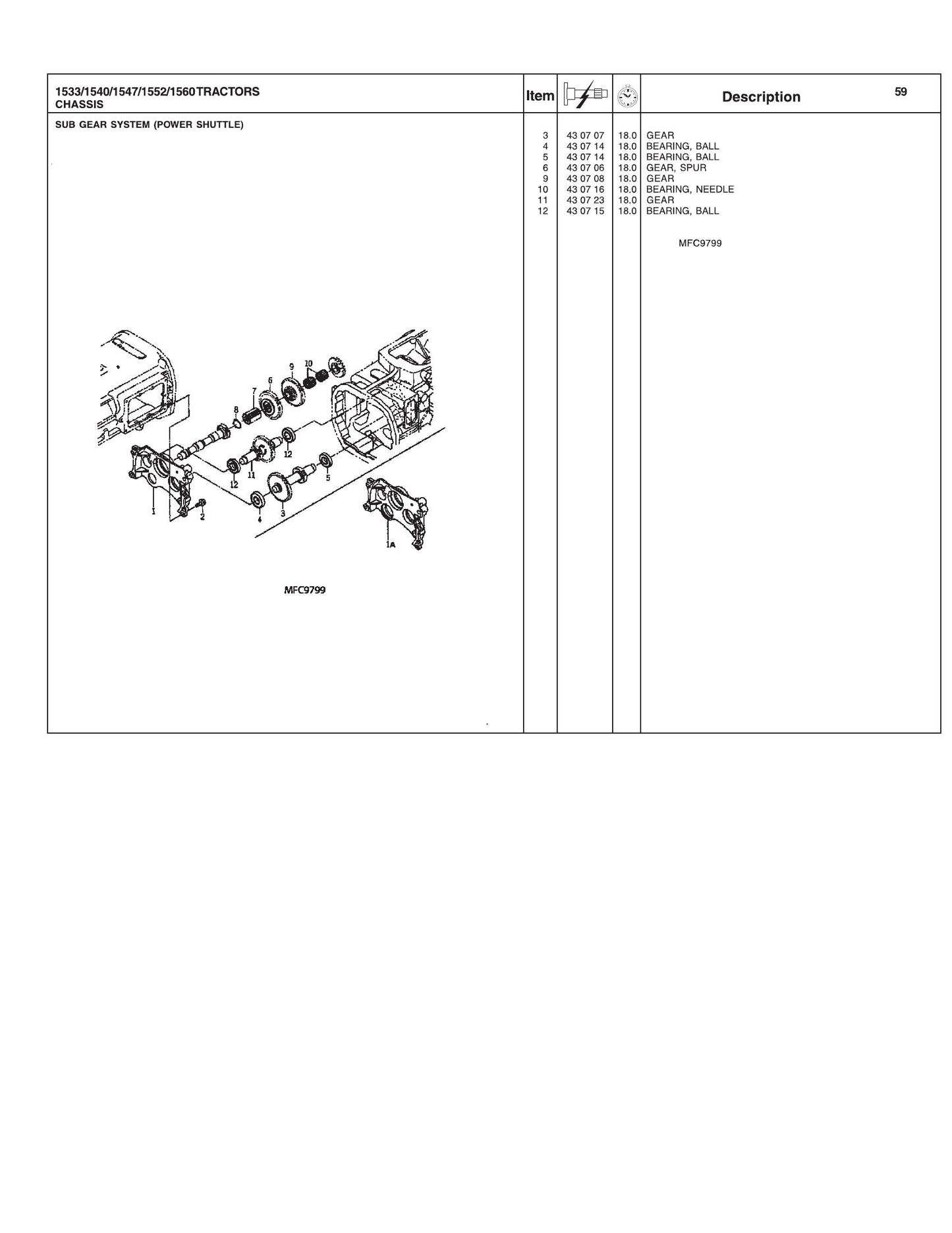 AGCO 1533 1540 1547 1552 1560 Compact Tractor RTS Repair Time Schedule 4283390M4