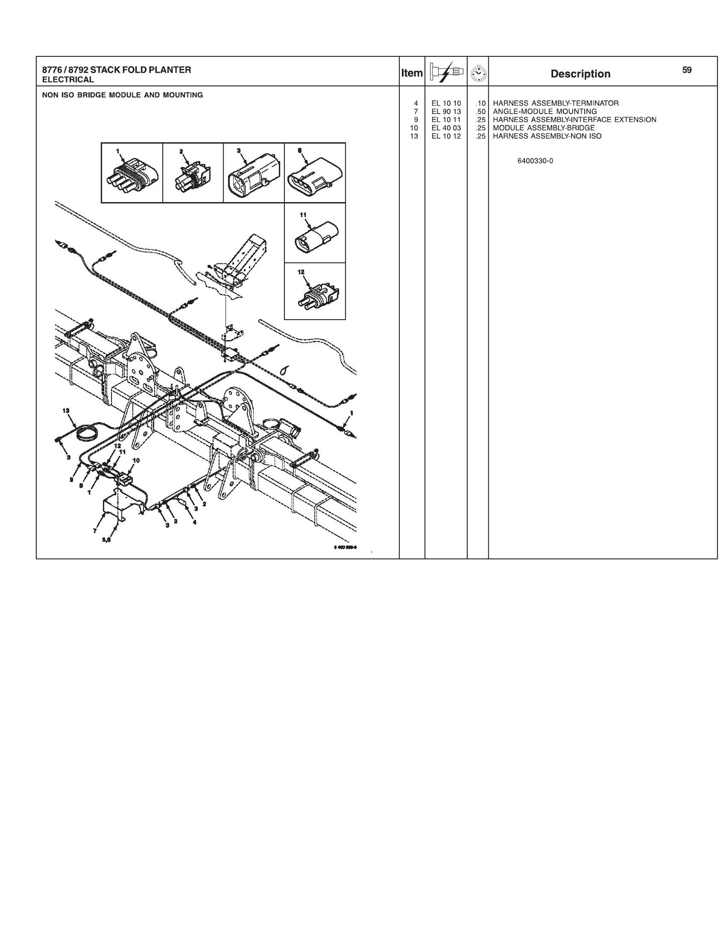 AGCO 8792 8776 Planter Repair Time Schedule 4283441M1