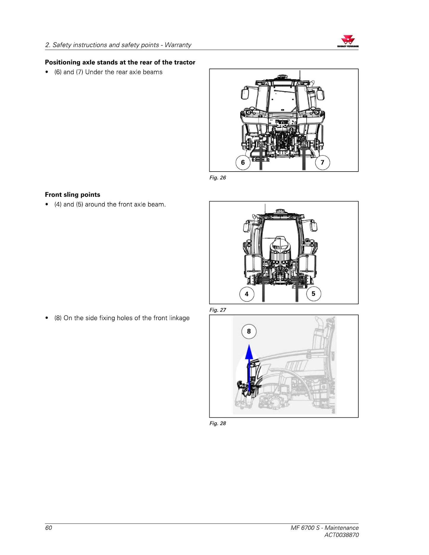 MASSEY FERGUSON MF 6713 S MF 6714 S MF 6715 S MF 6716 S MF 6718 S Tractor Factory Workshop Operator Manual ACT0039950