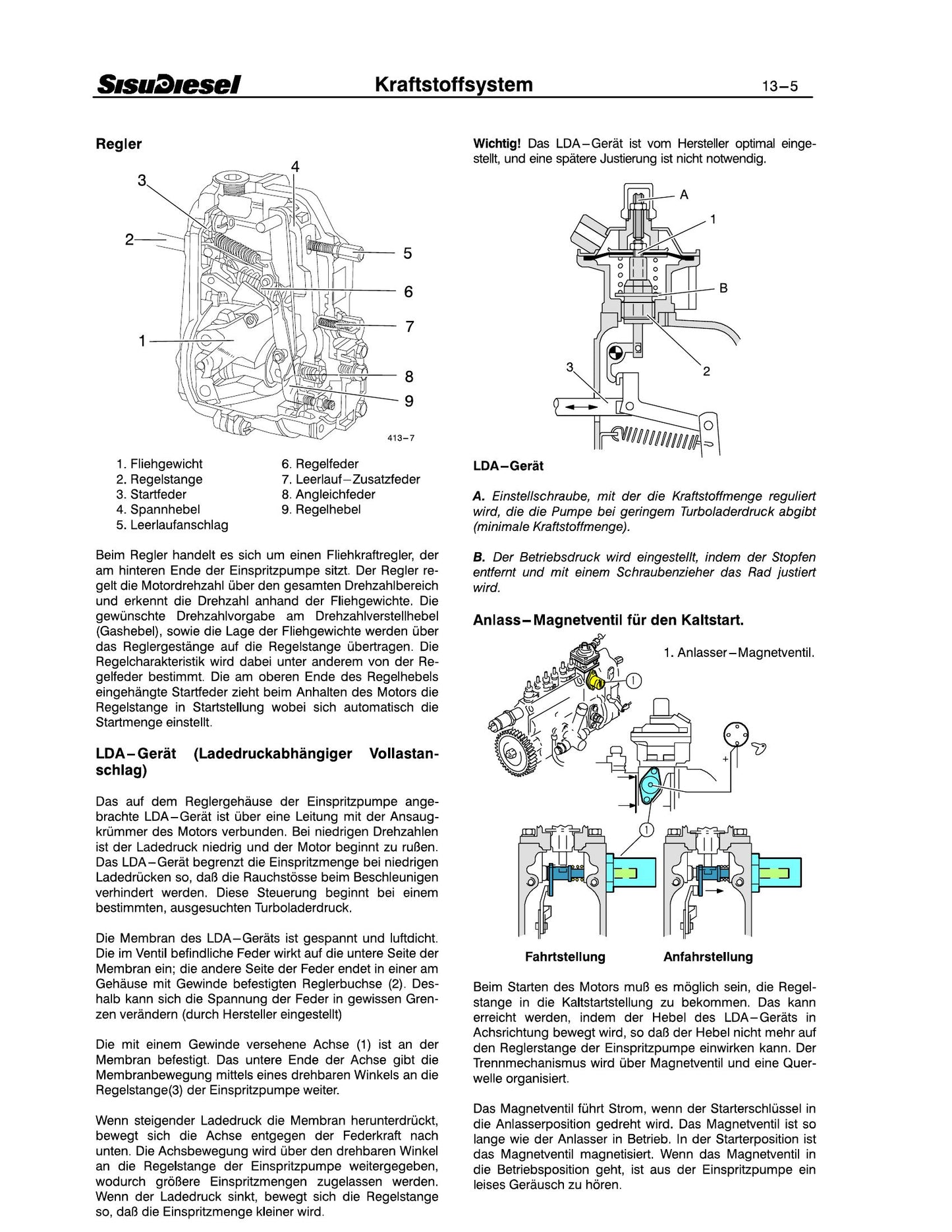 SISU Diesel 645 Motor Workshop Manual