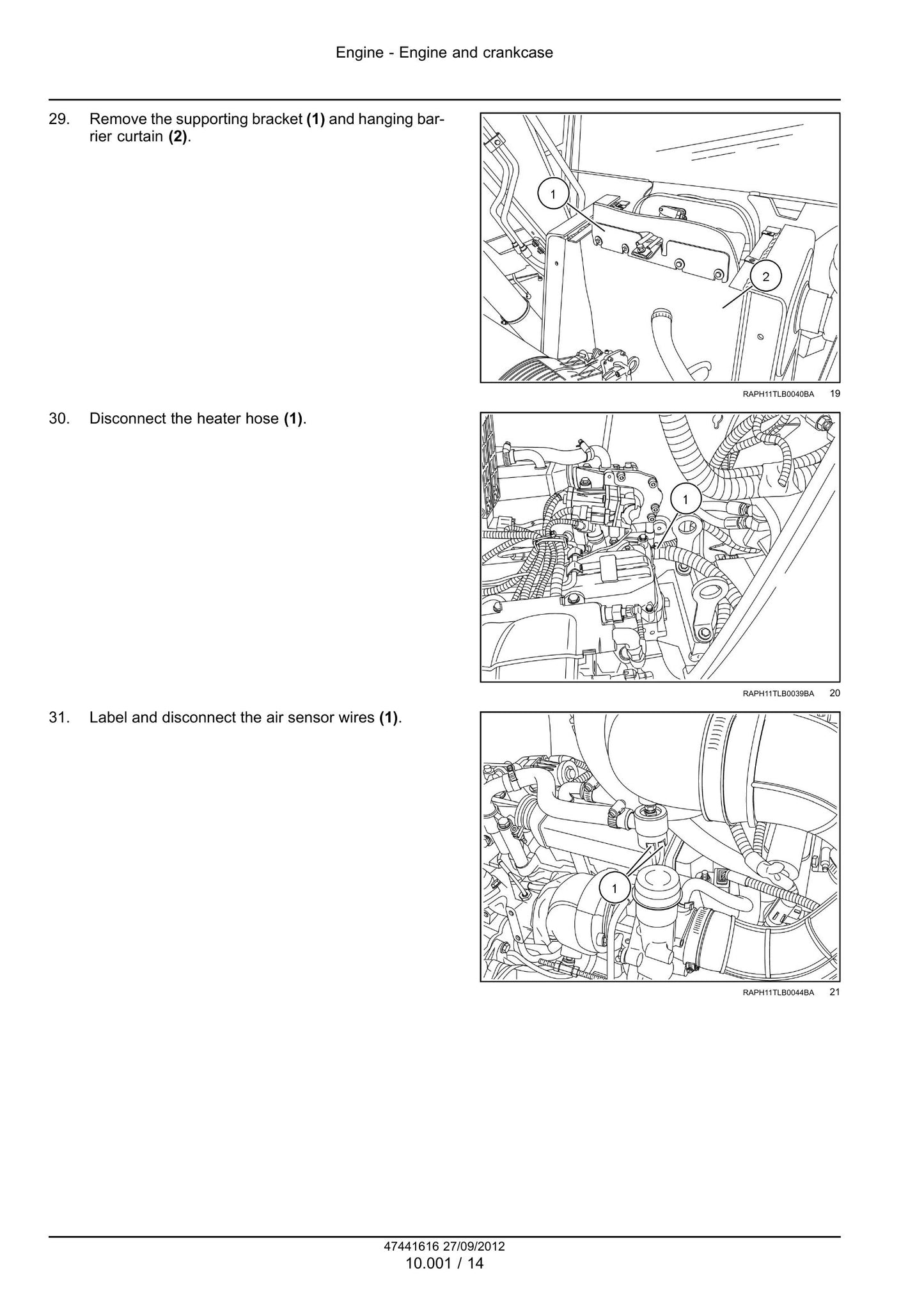 New Holland U80C Tier 4 Tractor Backhoe Factory Workshop Service Manual 47441616