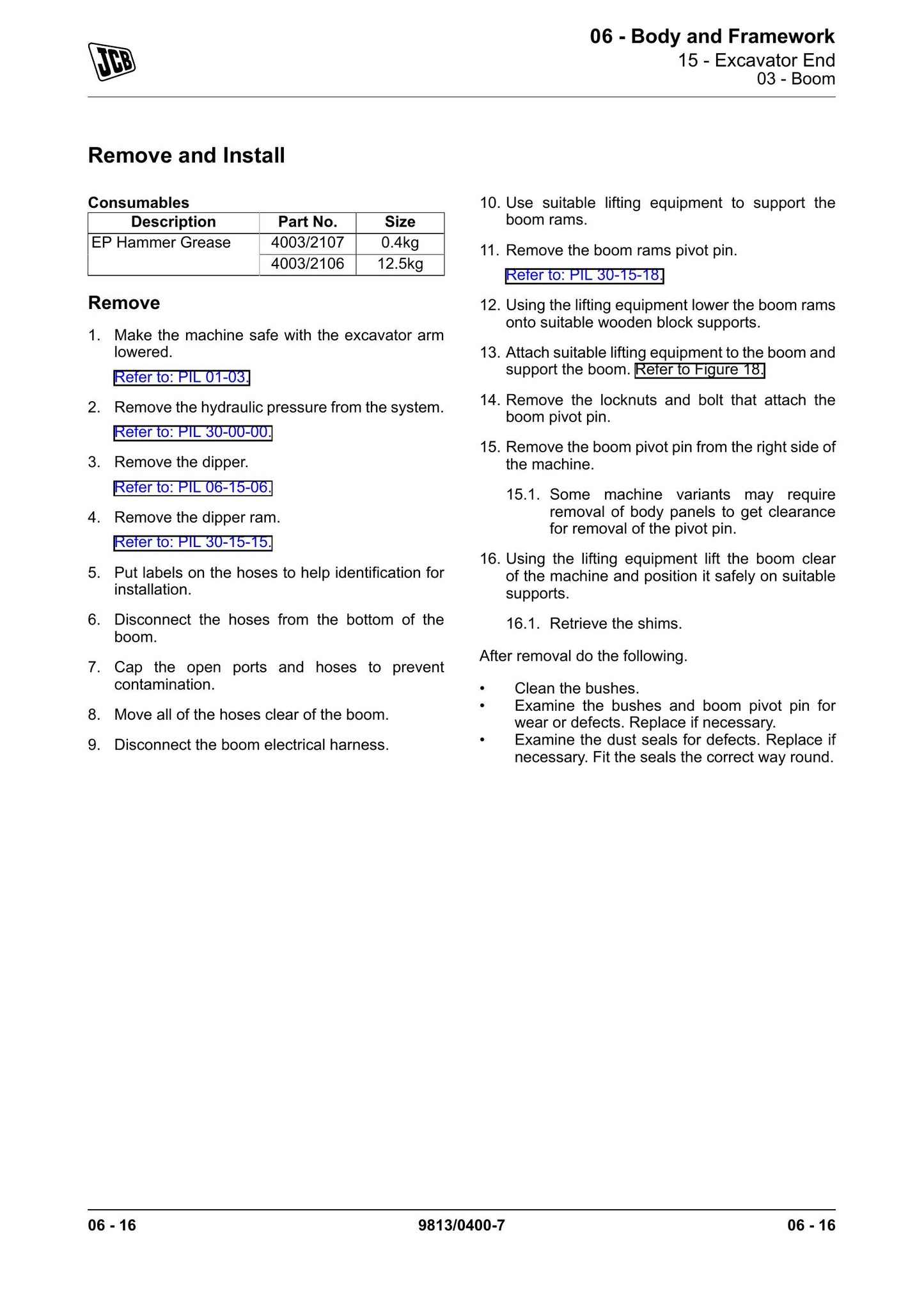 JCB JS140 JS200 JS205 JS215 Crawler Excavator Factory Workshop Service Manual 9813/0400