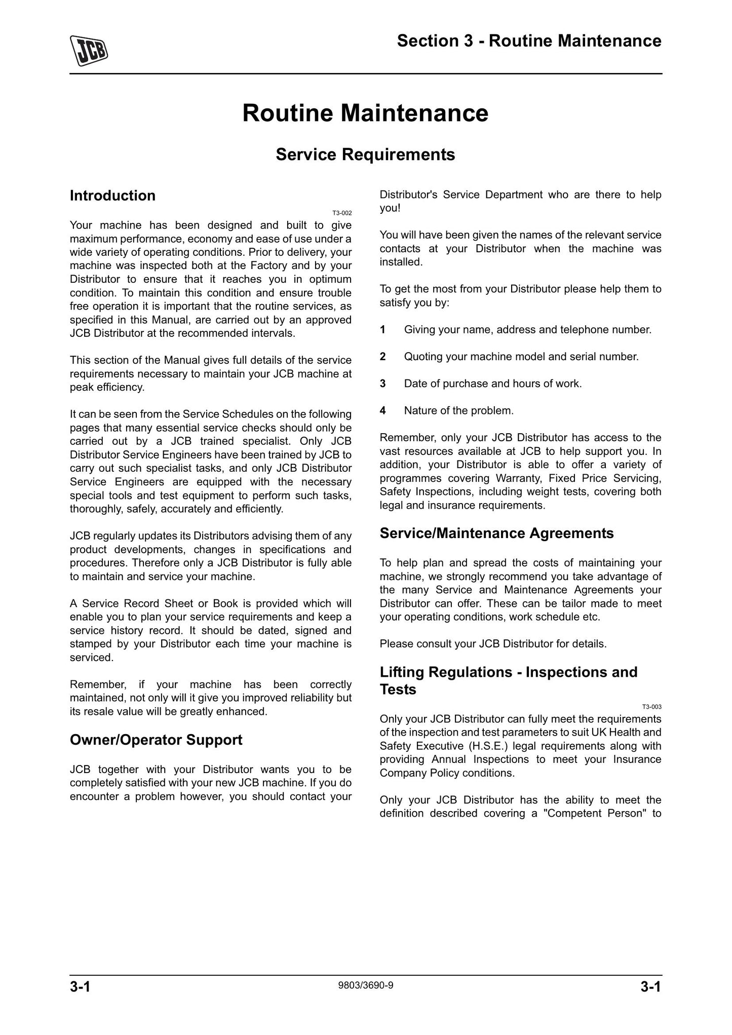 JCB 520-40 524-50 527-55 Compact Loadall Factory Workshop Service Manual 9803/3690