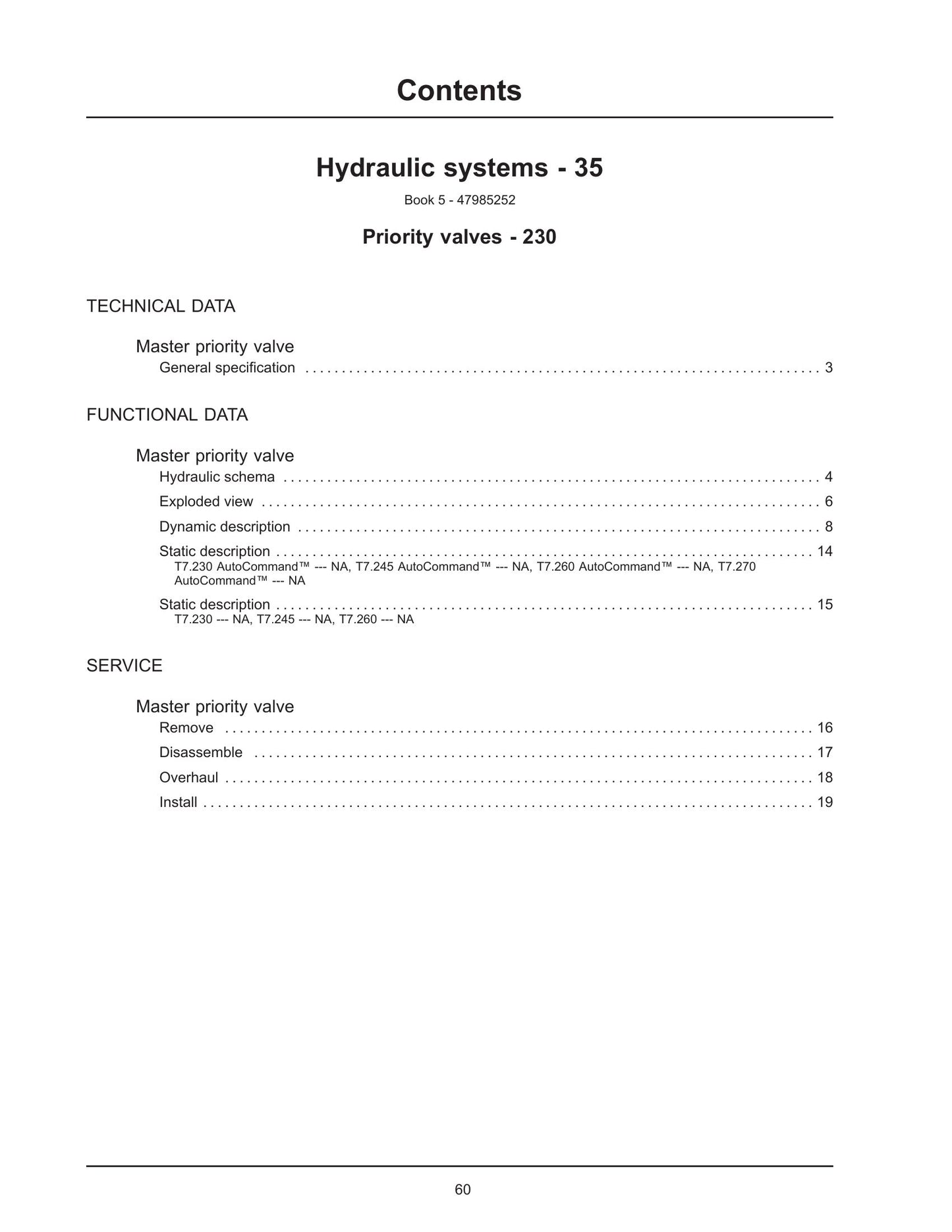 New Holland T7.230 T7.245 T7.260 T7.230 AutoCommand T7.245 AutoCommand T7.260 AutoCommand T7.270 AutoCommand Tractor Factory Workshop Service Manual 47936455