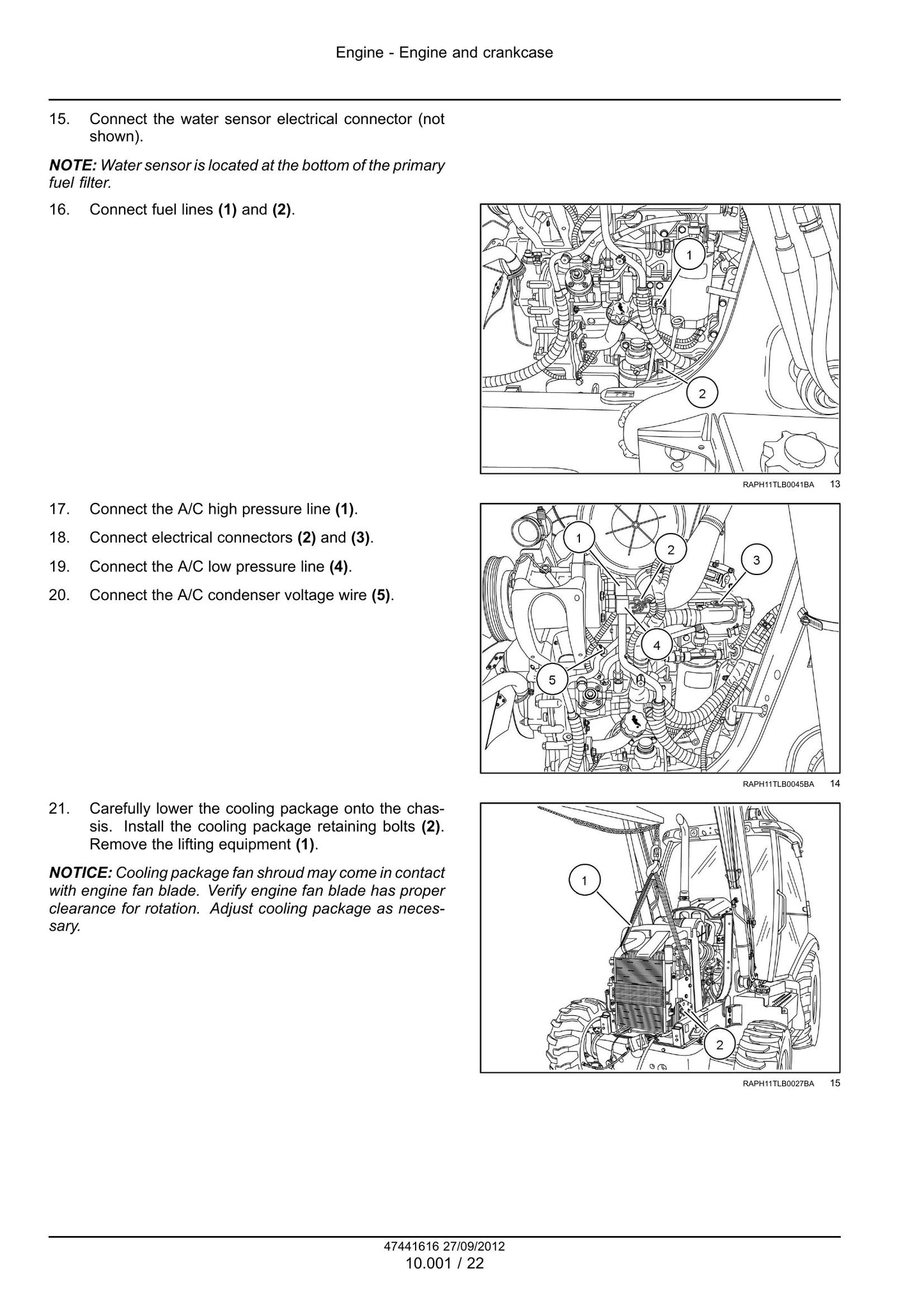 NEW HOLLAND CONSTRUCTION Wheel Loader Factory Workshop Service Manual 47441616