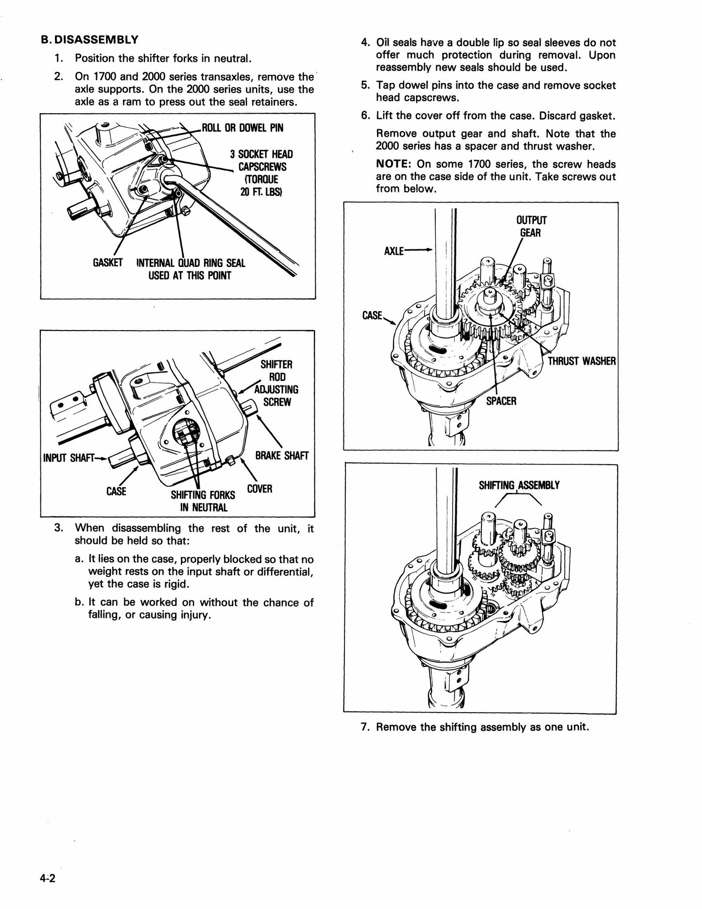 Tecumseh/Peerless 200 350 400 500 600 700 800 900 1200 1400 1700 2300 1300 2400 2500 2600 Series Motion Drive Systems Mechanic's Handbook