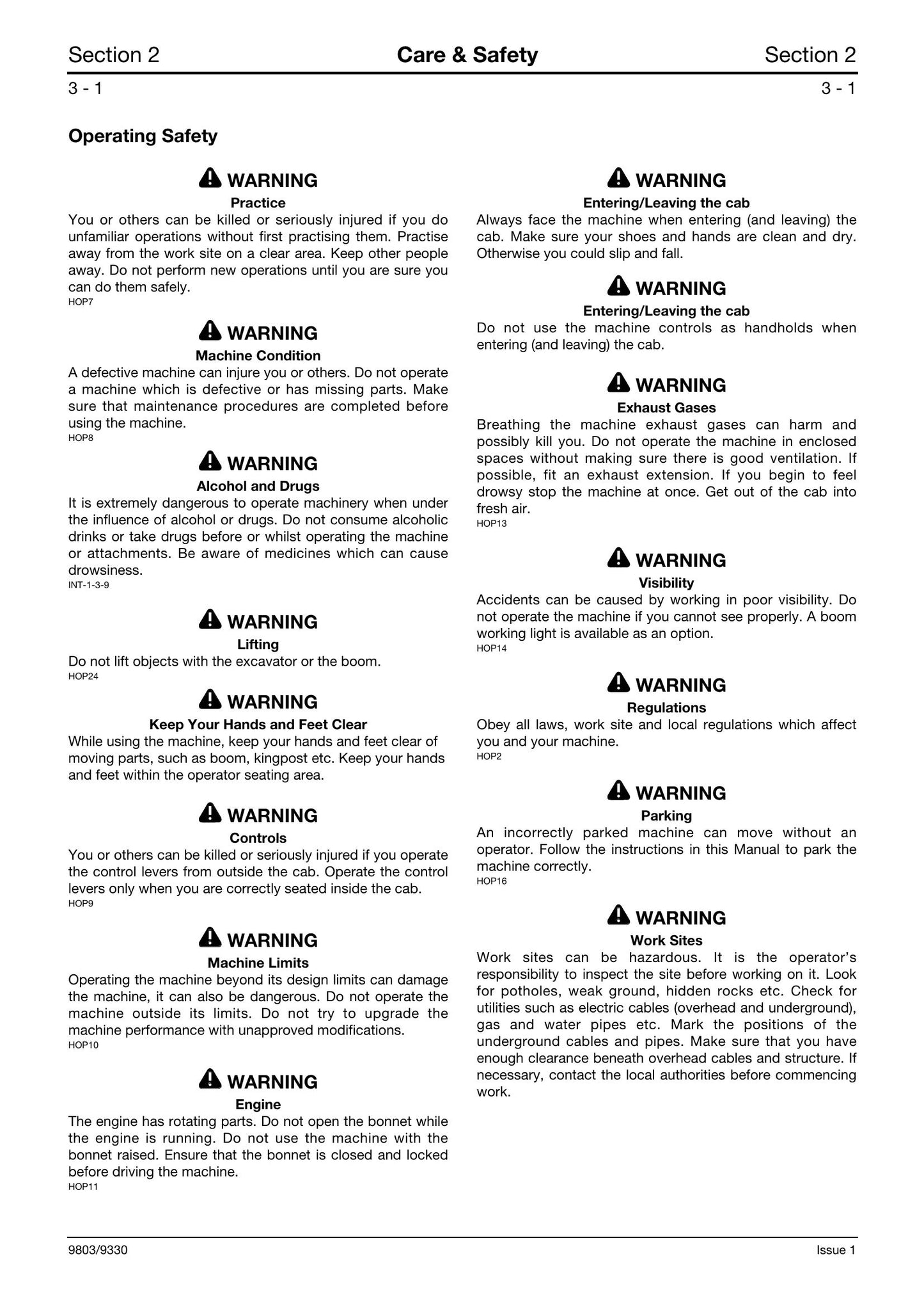 JCB 8080 Crawler Excavator Factory Workshop Service Manual 9803/9330