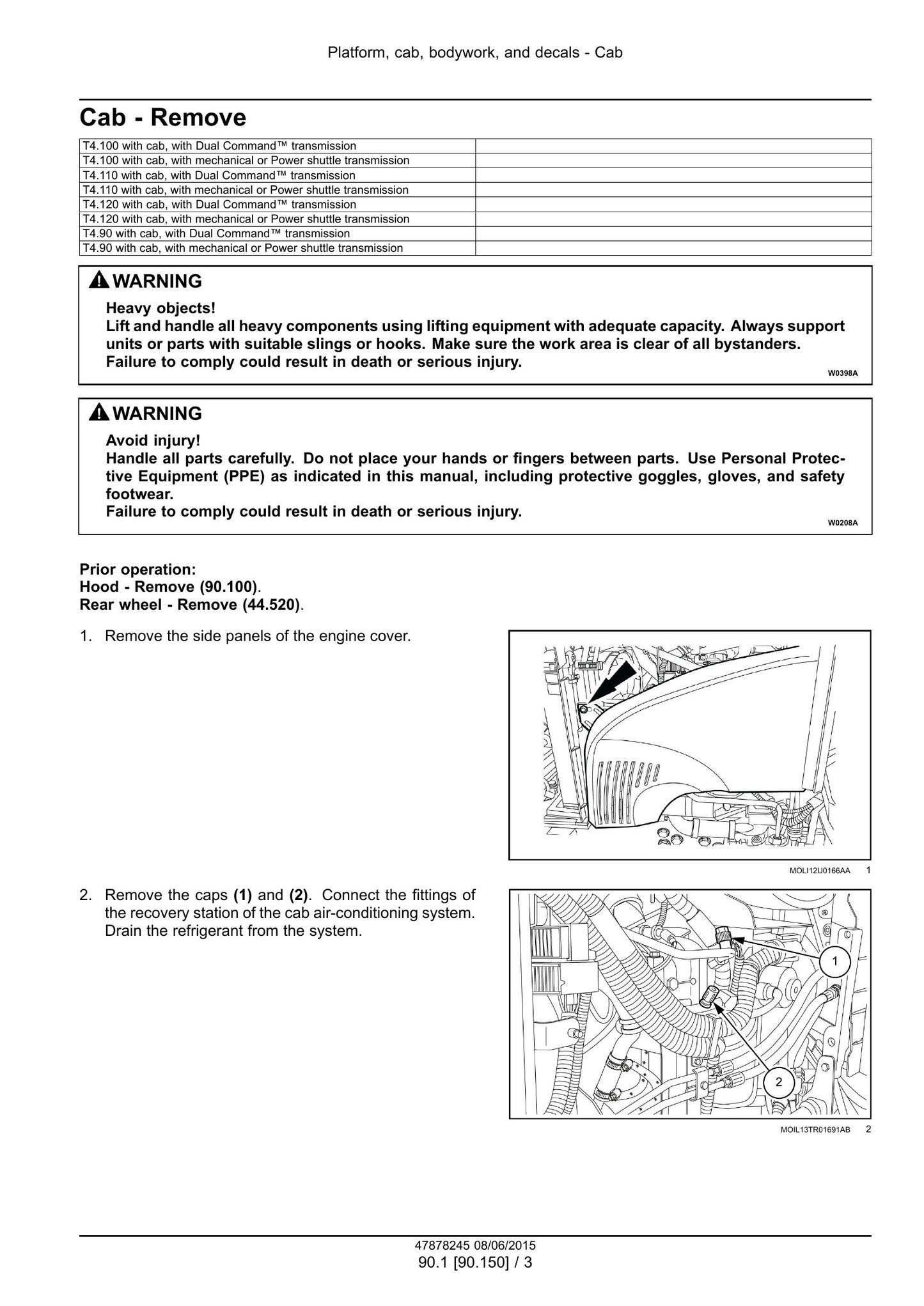 New Holland T4.90 T4.100 T4.110 T4.120 Tractor Factory Workshop Service Manual 47899693