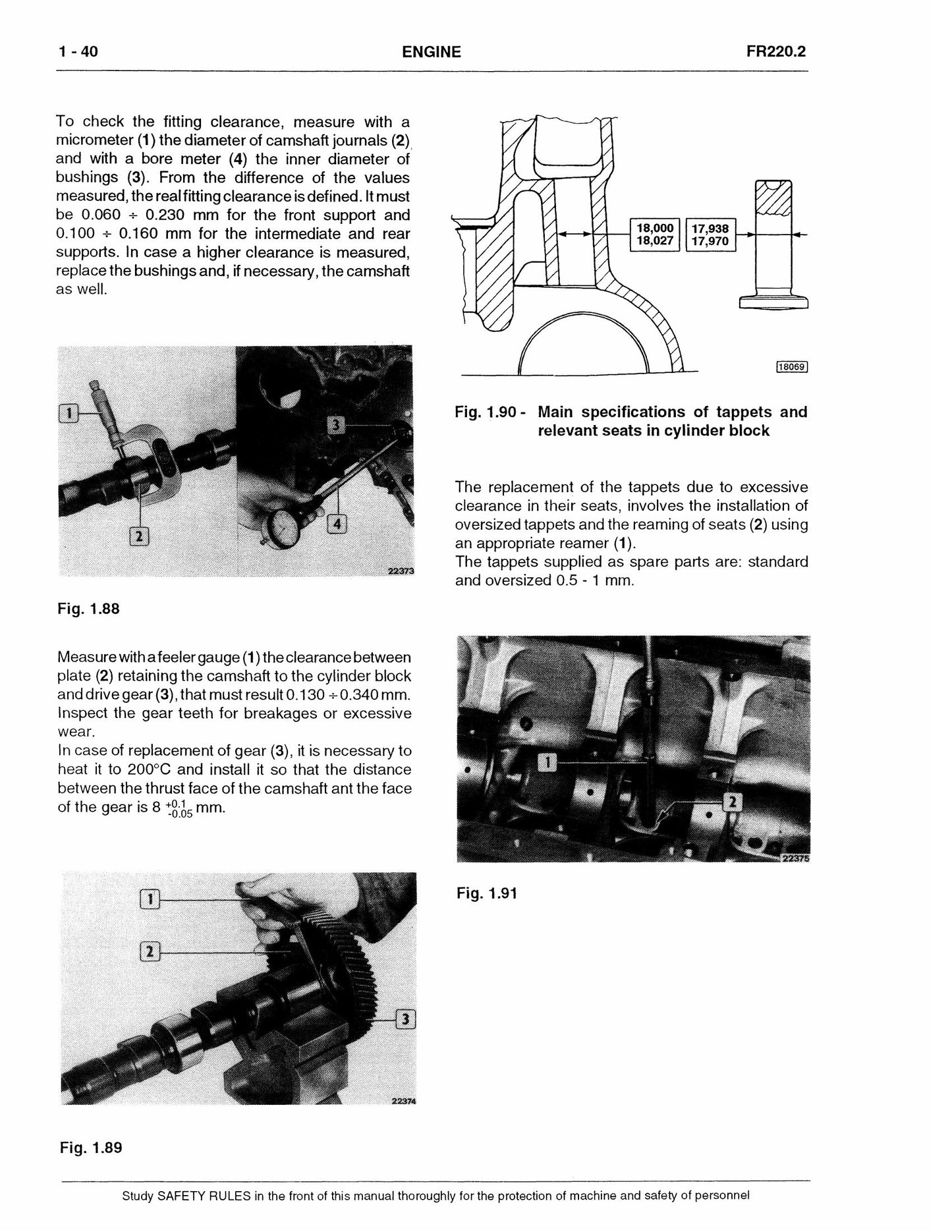 FIATALLIS FR220.2 Wheel Loader Factory Workshop Service Manual