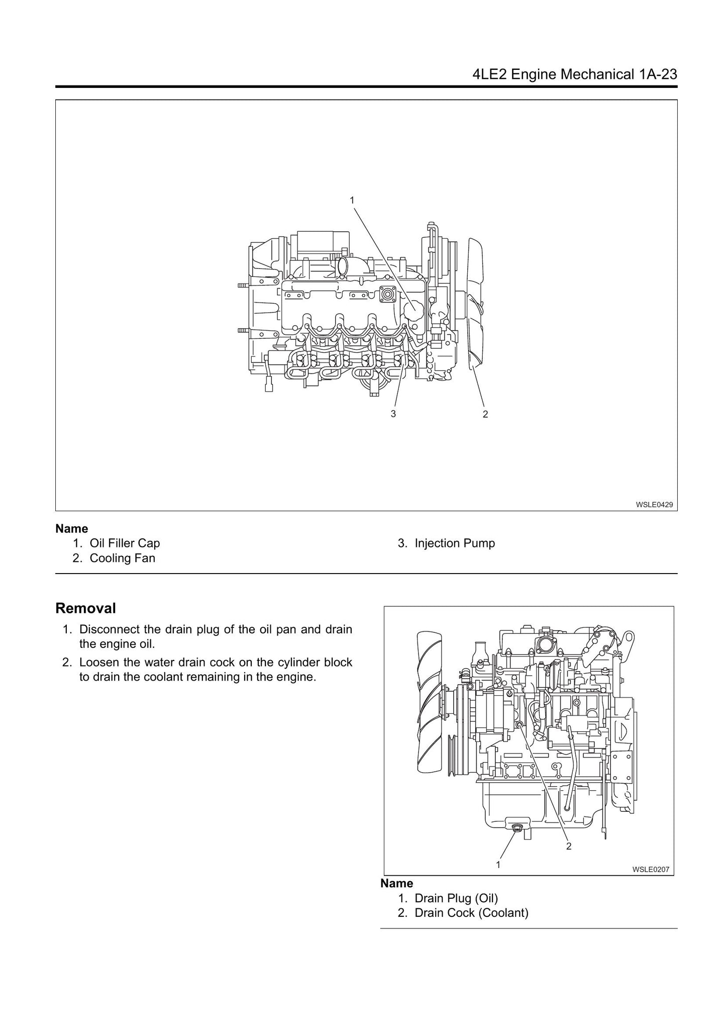 ISUZU AU-4LE2 BV-4LE2 Industrial Diesel Engine Workshop Manual 9806-4010