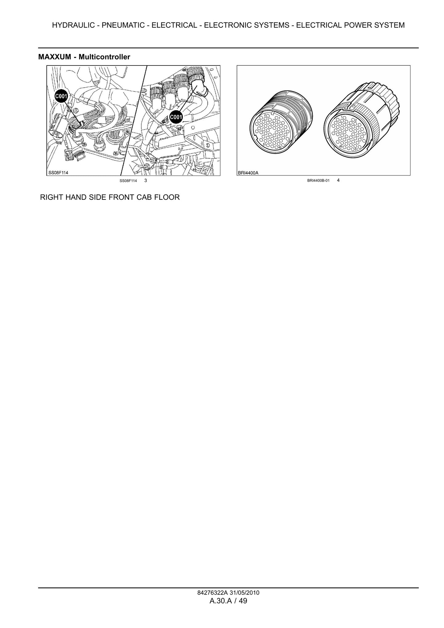 CASE MAXXUM 100 MAXXUM 110 MAXXUM 115 MAXXUM 120 MAXXUM 125 MAXXUM 130 MAXXUM 140 Tractor Factory Workshop Service Manual 84404952