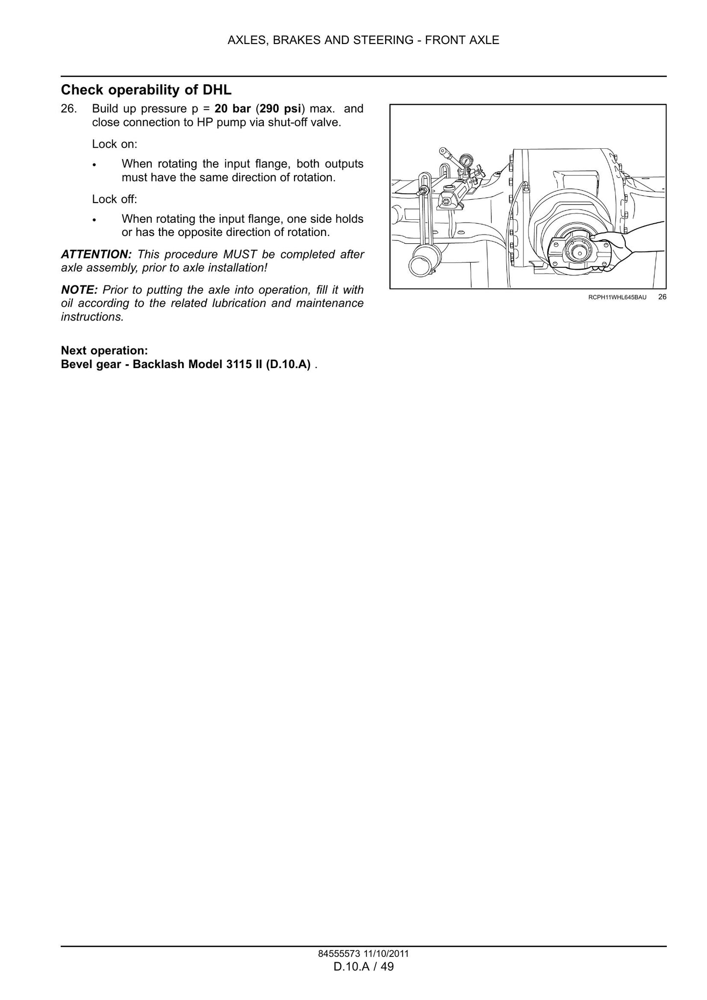 CASE 1021F 1121F 21F Wheel Loader Factory Workshop Service Manual 84555580