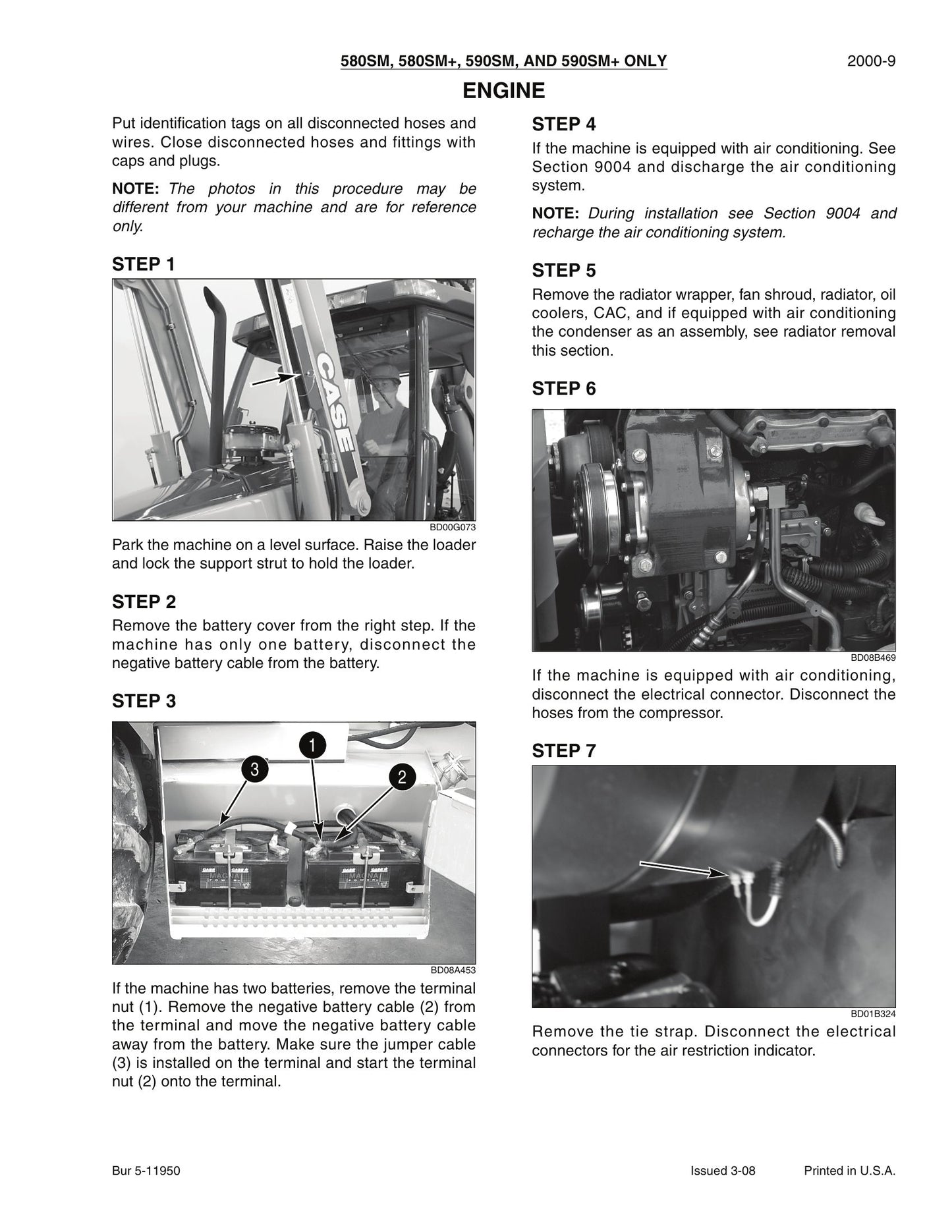 CASE 580M 580 SUPER M 580 SUPER M+ 590 SUPER M 590 SUPER M+ Series 3 Backhoe Loader Factory Workshop Service Manual 87728449