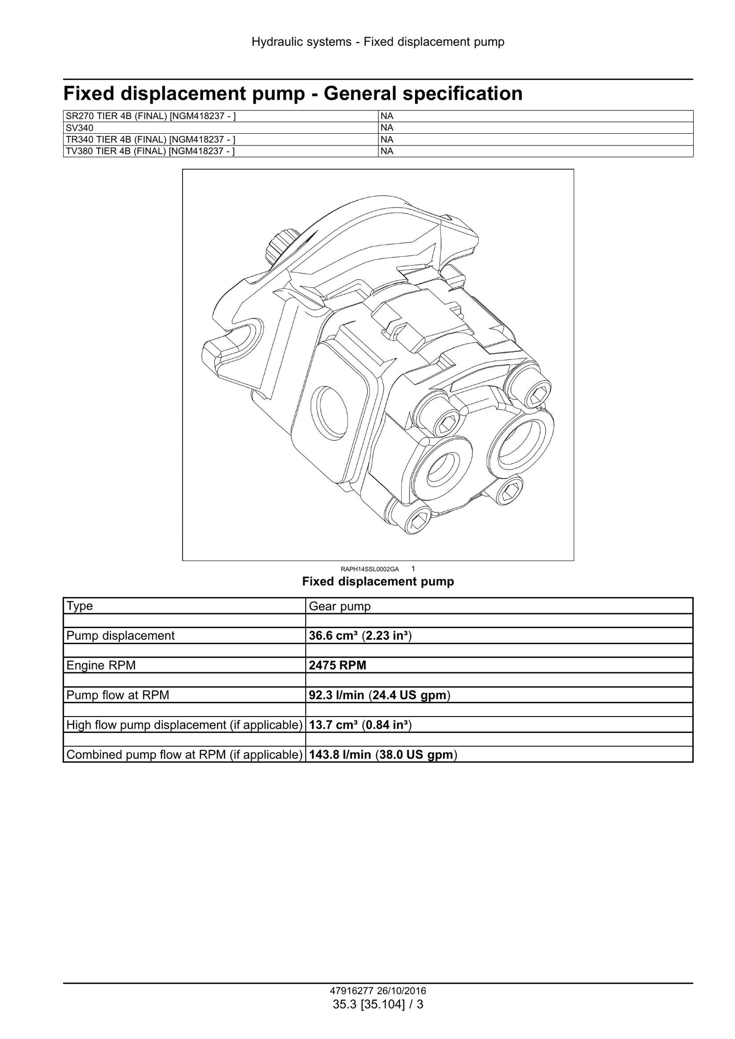 CASE SR270 SV340 TR340 TV380 Skid Steer Loader Factory Workshop Service Manual 48076799