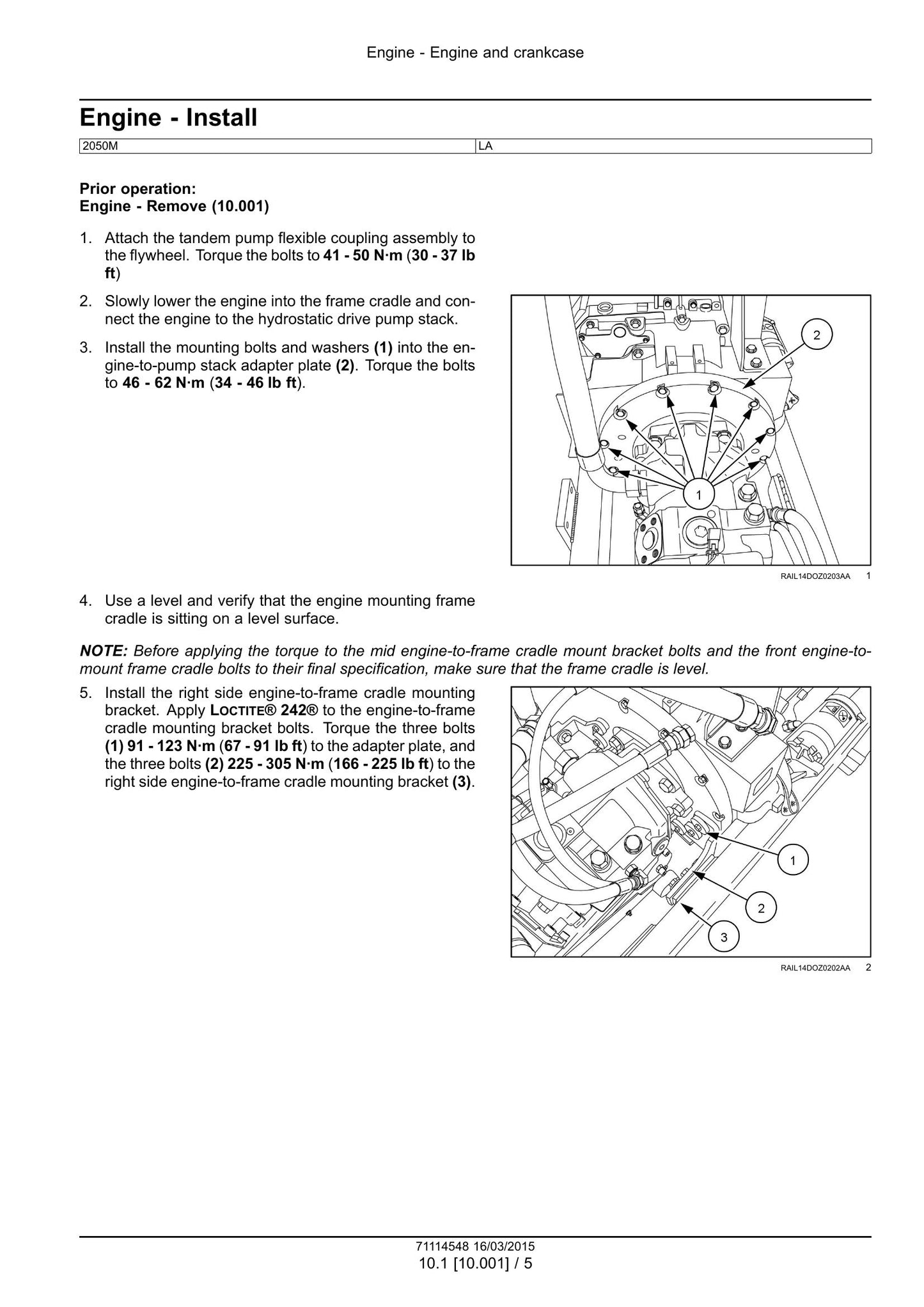 CASE 2050M Bulldozer Factory Workshop Service Manual 71114548