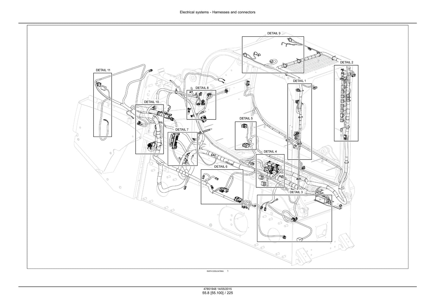 CASE SR210 SR240 SV280 TR270 TR310 Skid Steer Loader Factory Workshop Service Manual 47884041
