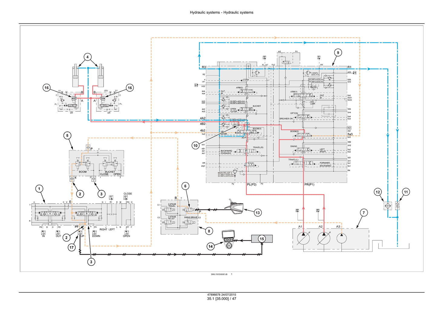 CASE CX160D Crawler Excavator Factory Workshop Service Manual 47910355