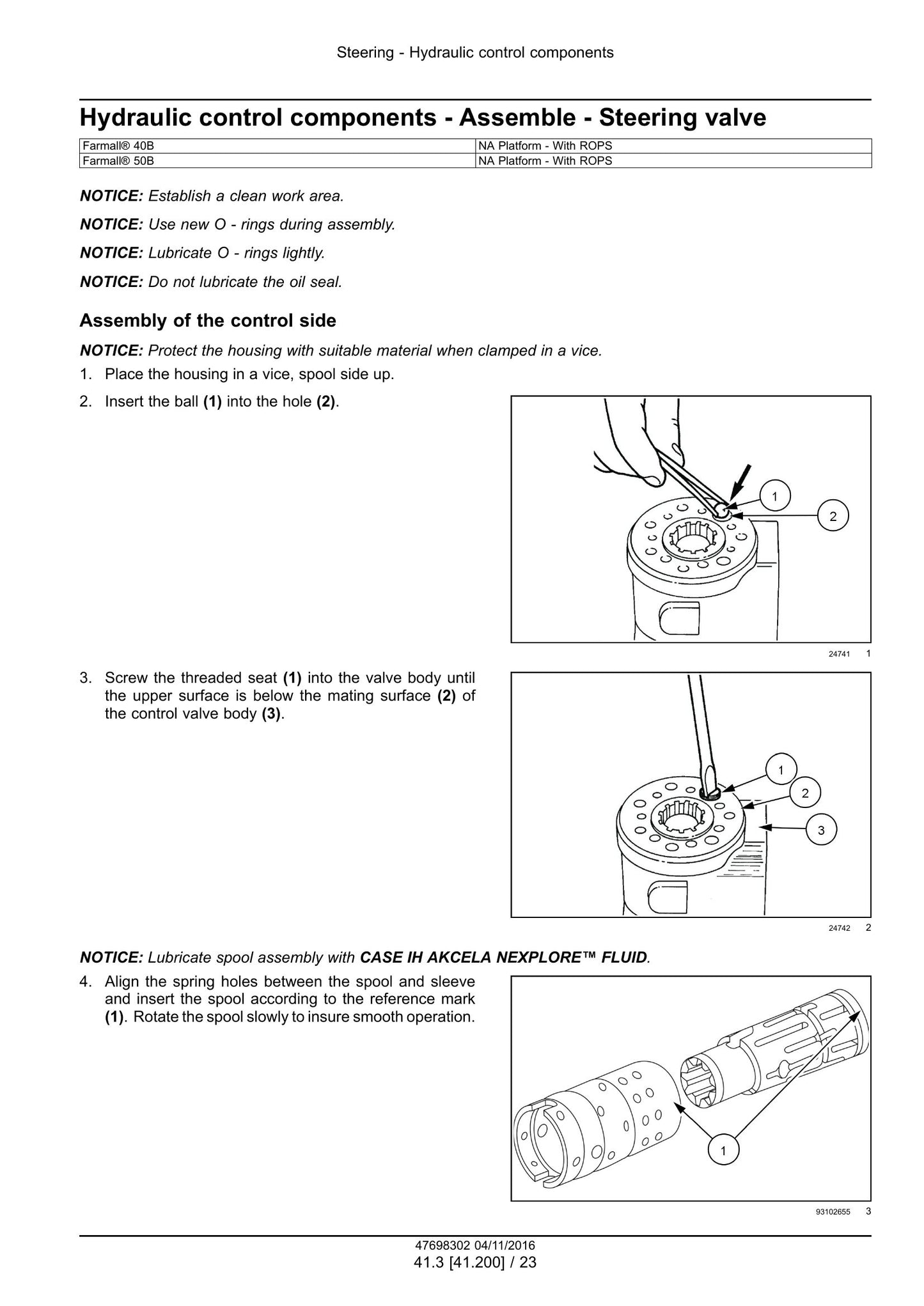 CASE Farmall 40B Farmall 50B Compact Tractor Factory Workshop Service Manual 48080055