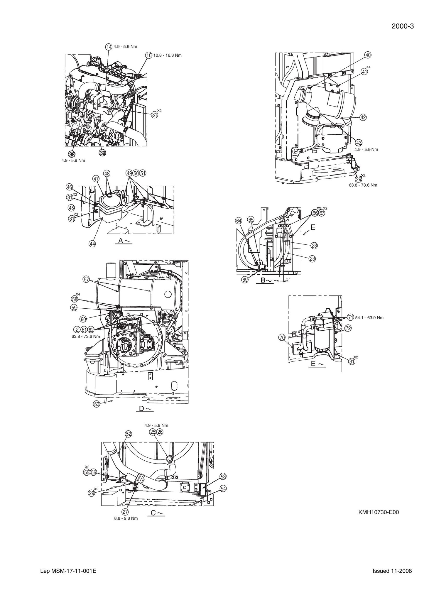 CASE CX135SR Crawler Excavator Factory Workshop Service Manual 84187486A