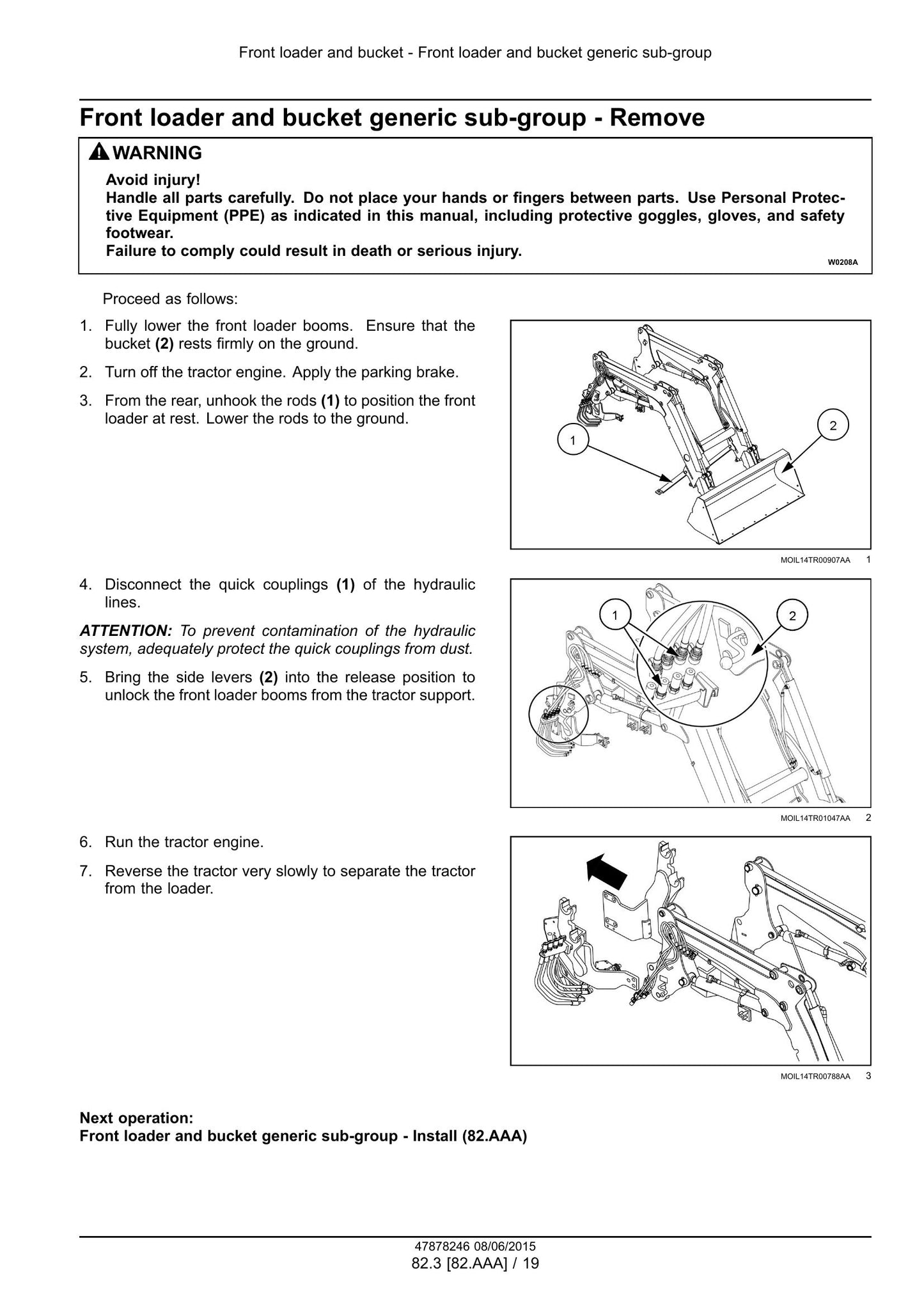 CASE Farmall 90C Farmall 100C Farmall 110C Farmall 120C Tractor Factory Workshop Service Manual 47899706