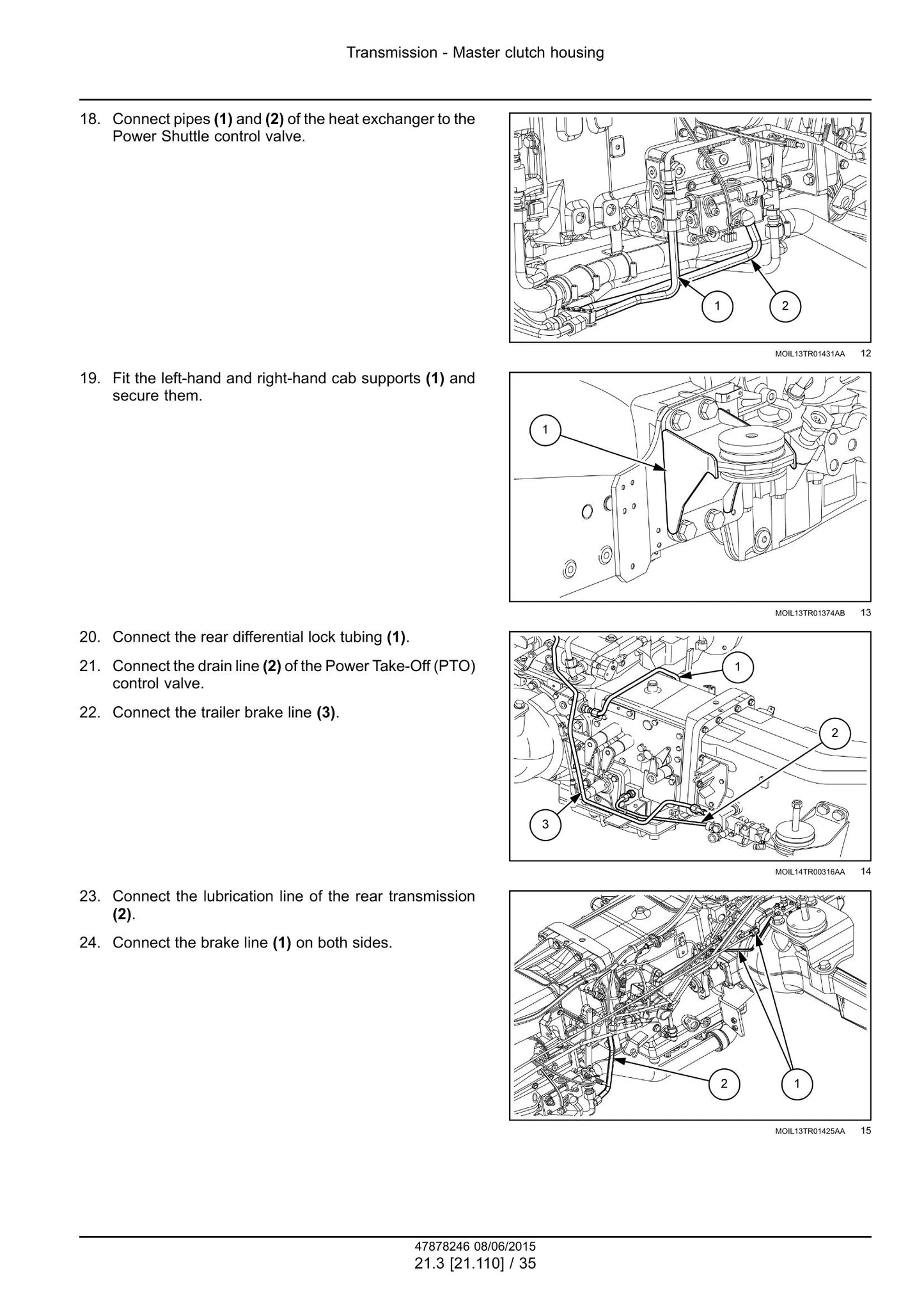 CASE Farmall 90C Farmall 100C Farmall 110C Farmall 120C Tractor Factory Workshop Service Manual 47899706