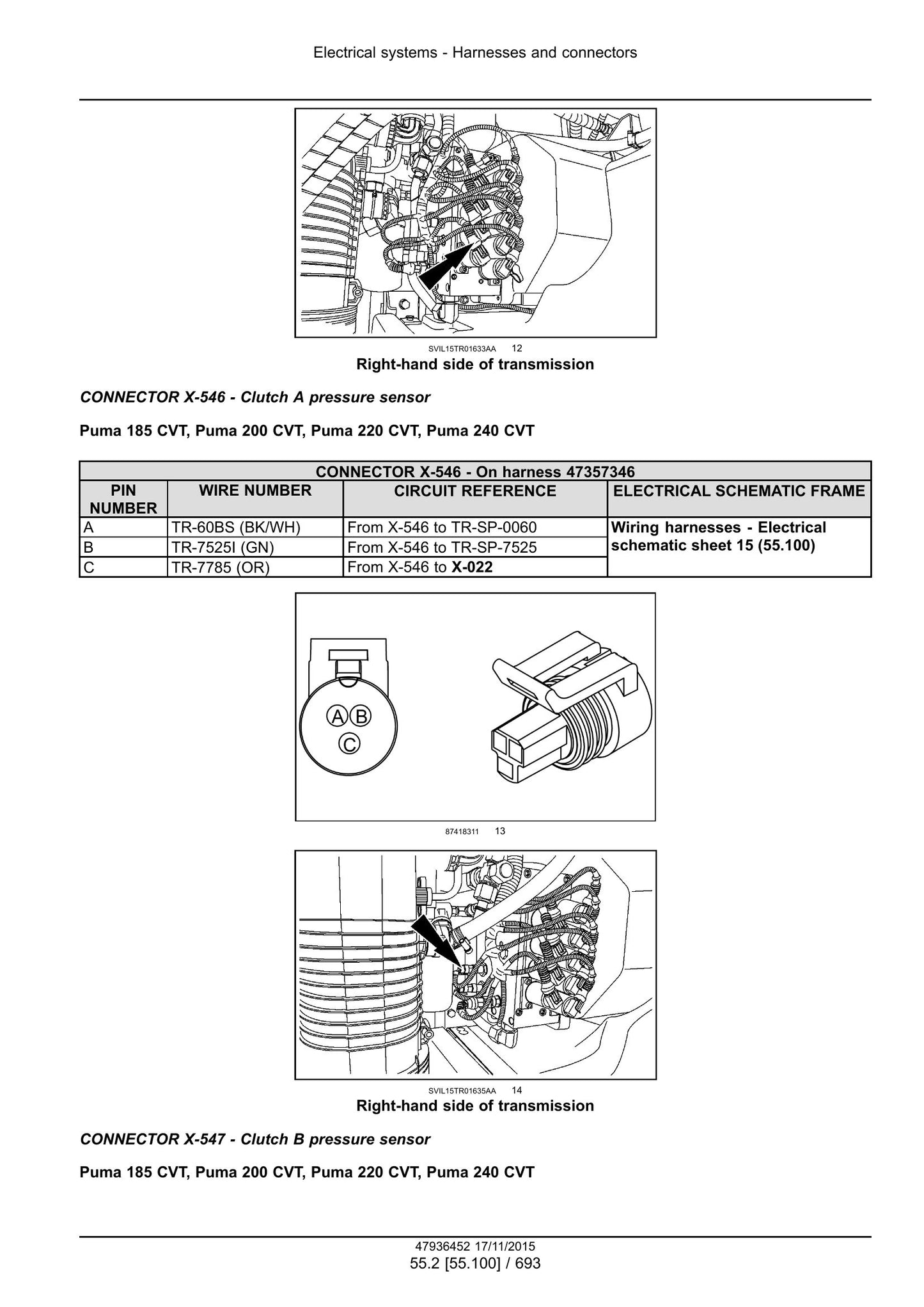 CASE PUMA 185 PUMA 200 PUMA 220 PUMA 185 CVT PUMA 200 CVT PUMA 220 CVT PUMA 240 CVT Tractor Factory Workshop Service Manual 47985230