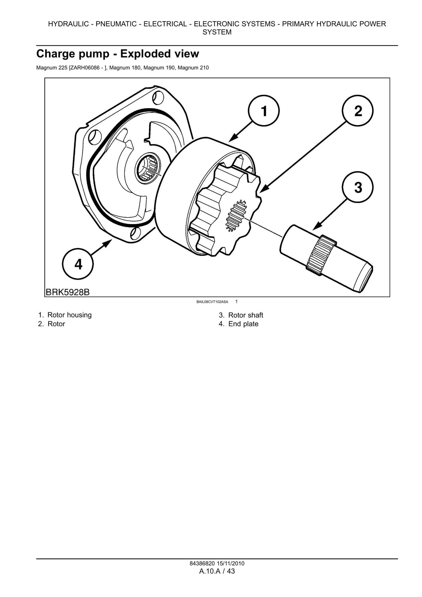 CASE MAGNUM 180 MAGNUM 190 MAGNUM 210 MAGNUM 225 Tractor Factory Workshop Service Manual 84386820