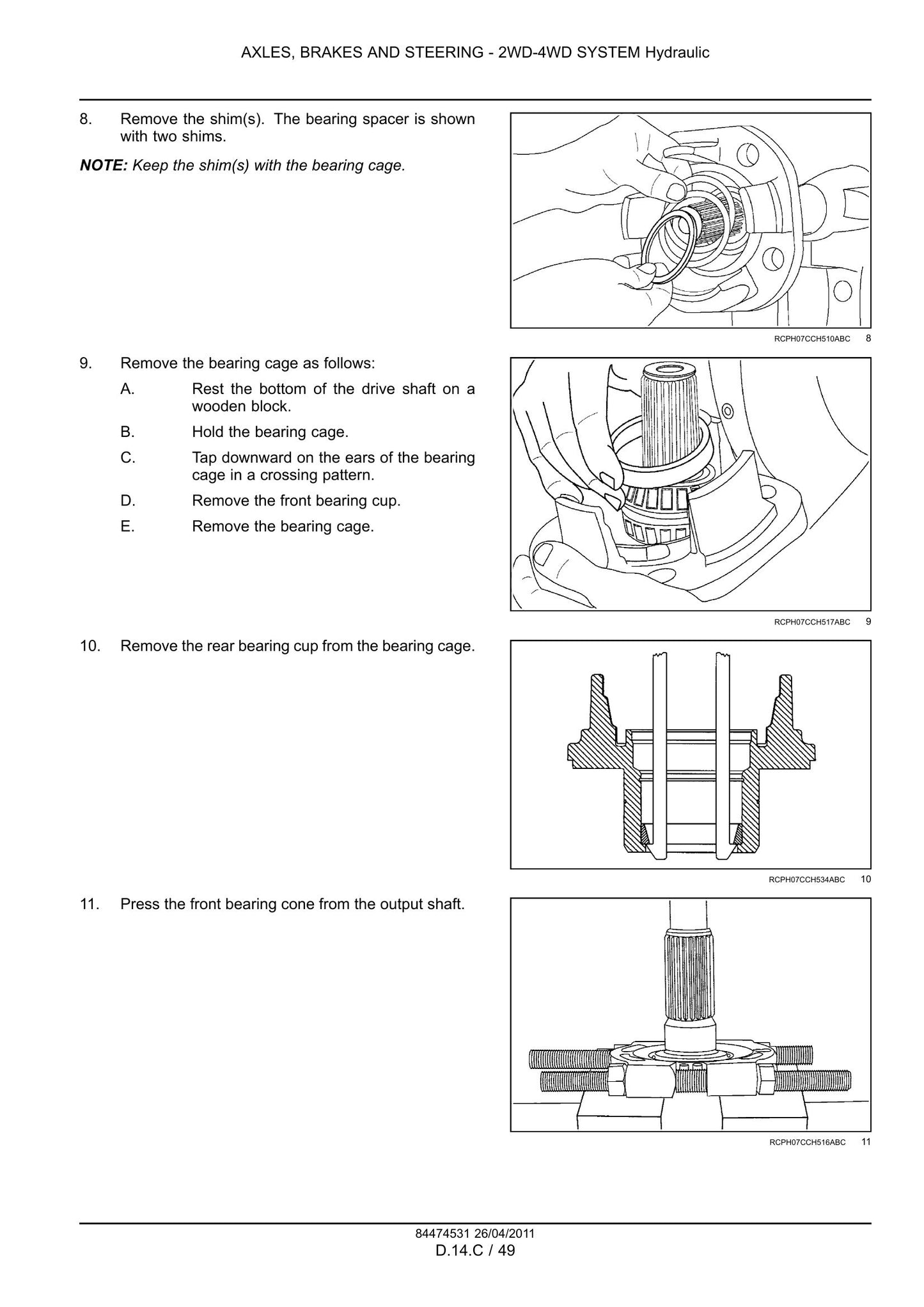 CASE MAGNUM 235 MAGNUM 260 MAGNUM 290 MAGNUM 315 MAGNUM 340 Tractor Factory Workshop Service Manual 84494804