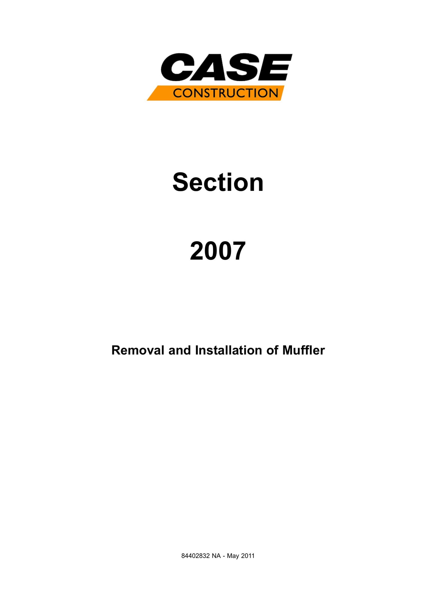 CASE CX350C Crawler Excavator Factory Workshop Service Manual 84541710