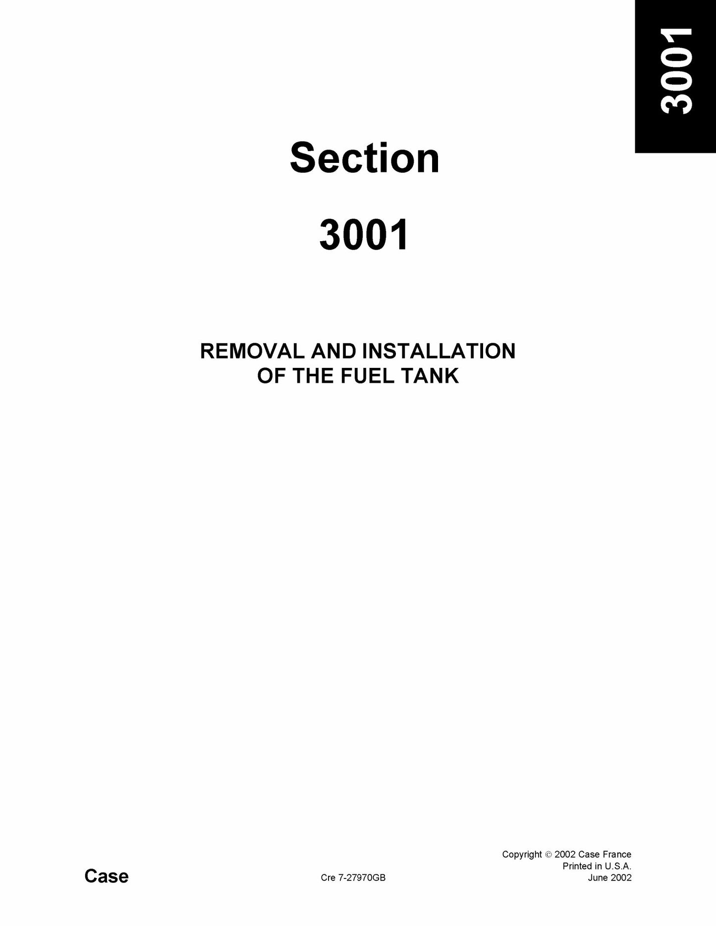 CASE CX290 Crawler Excavator Factory Workshop Service Manual 9-53581