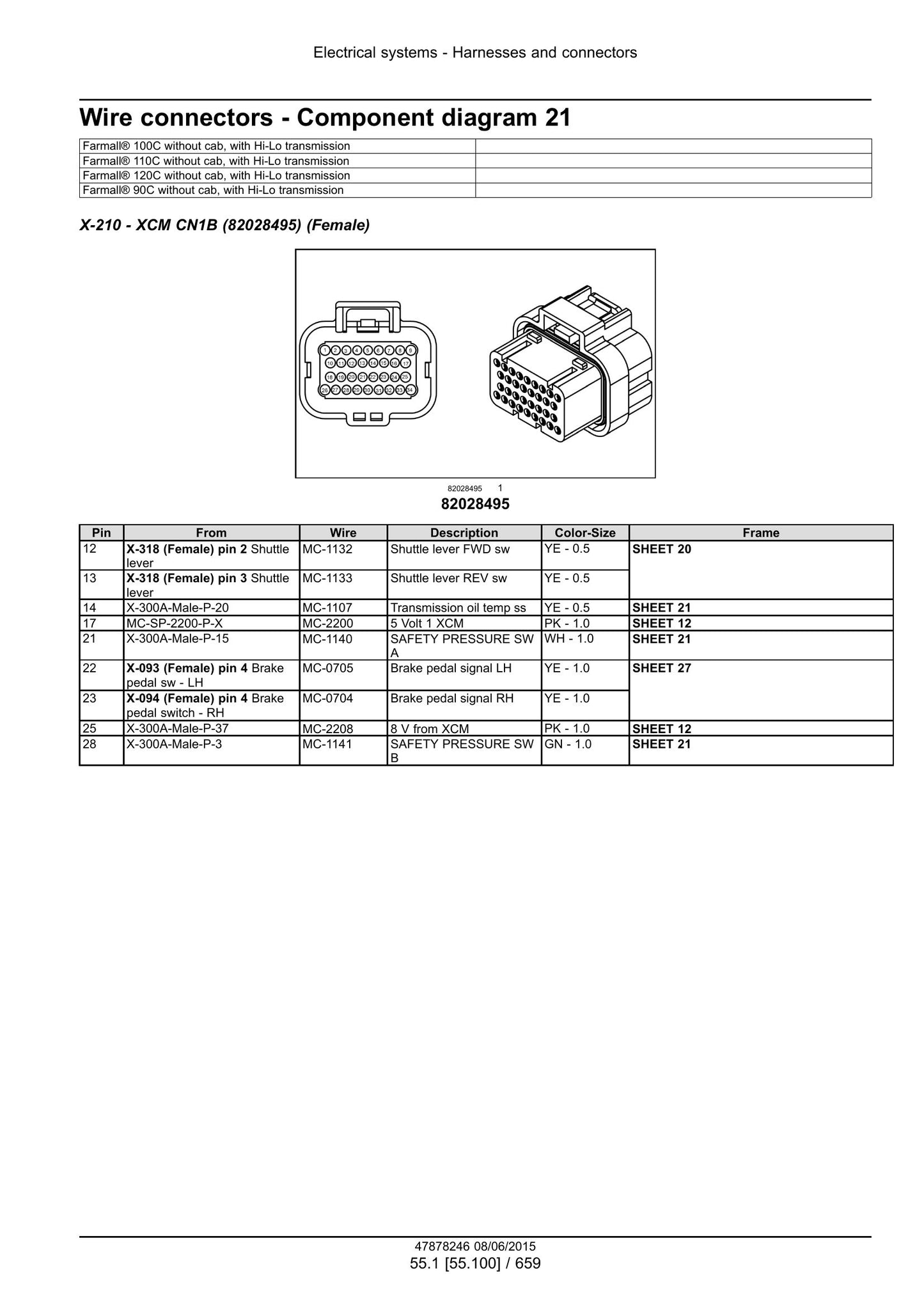 CASE Farmall 90C Farmall 100C Farmall 110C Farmall 120C Tractor Factory Workshop Service Manual 47899706