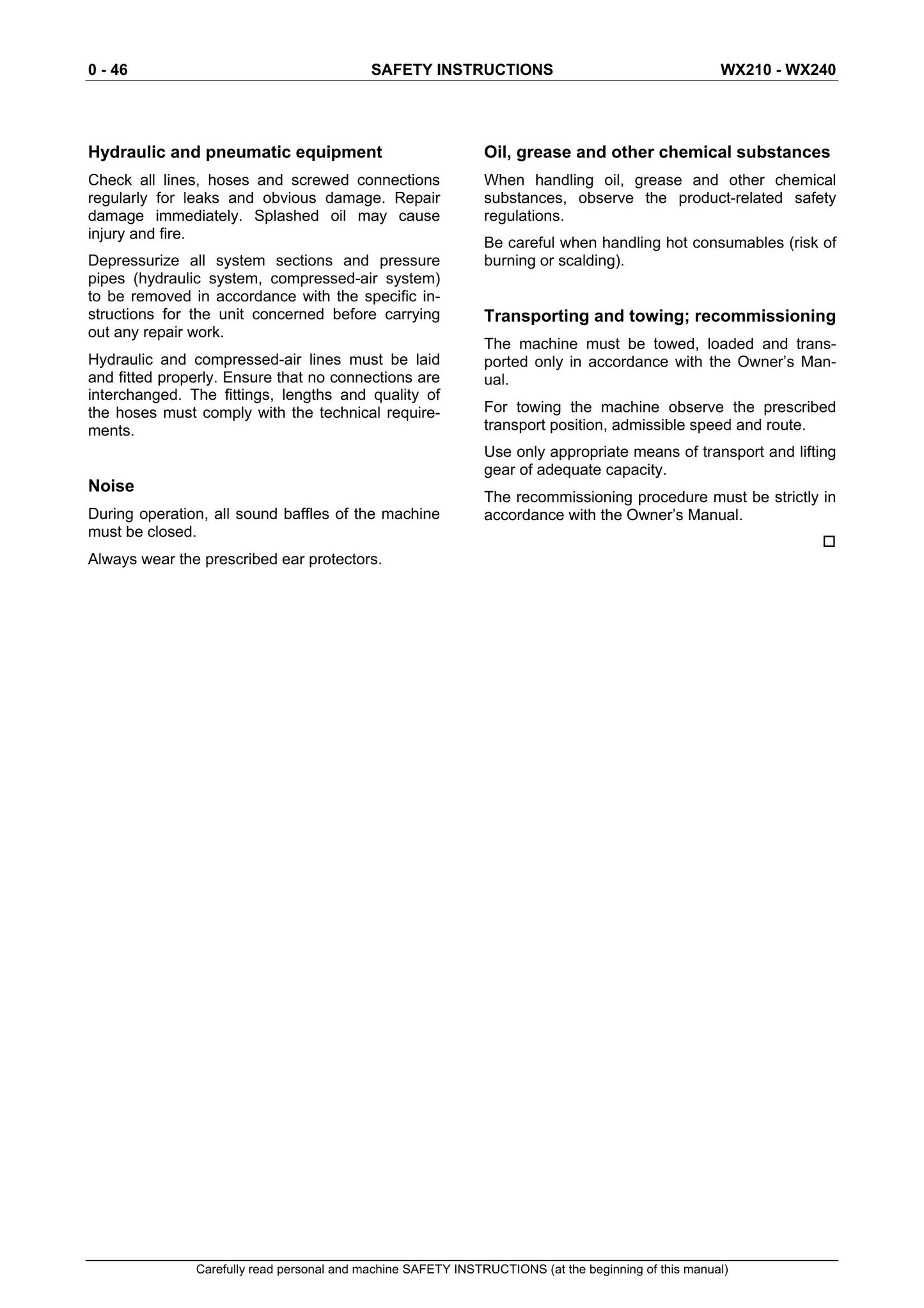 [UNKNOWN] WX210 WX240 Hydraulic Excavator Factory Workshop Service Manual 9-91270
