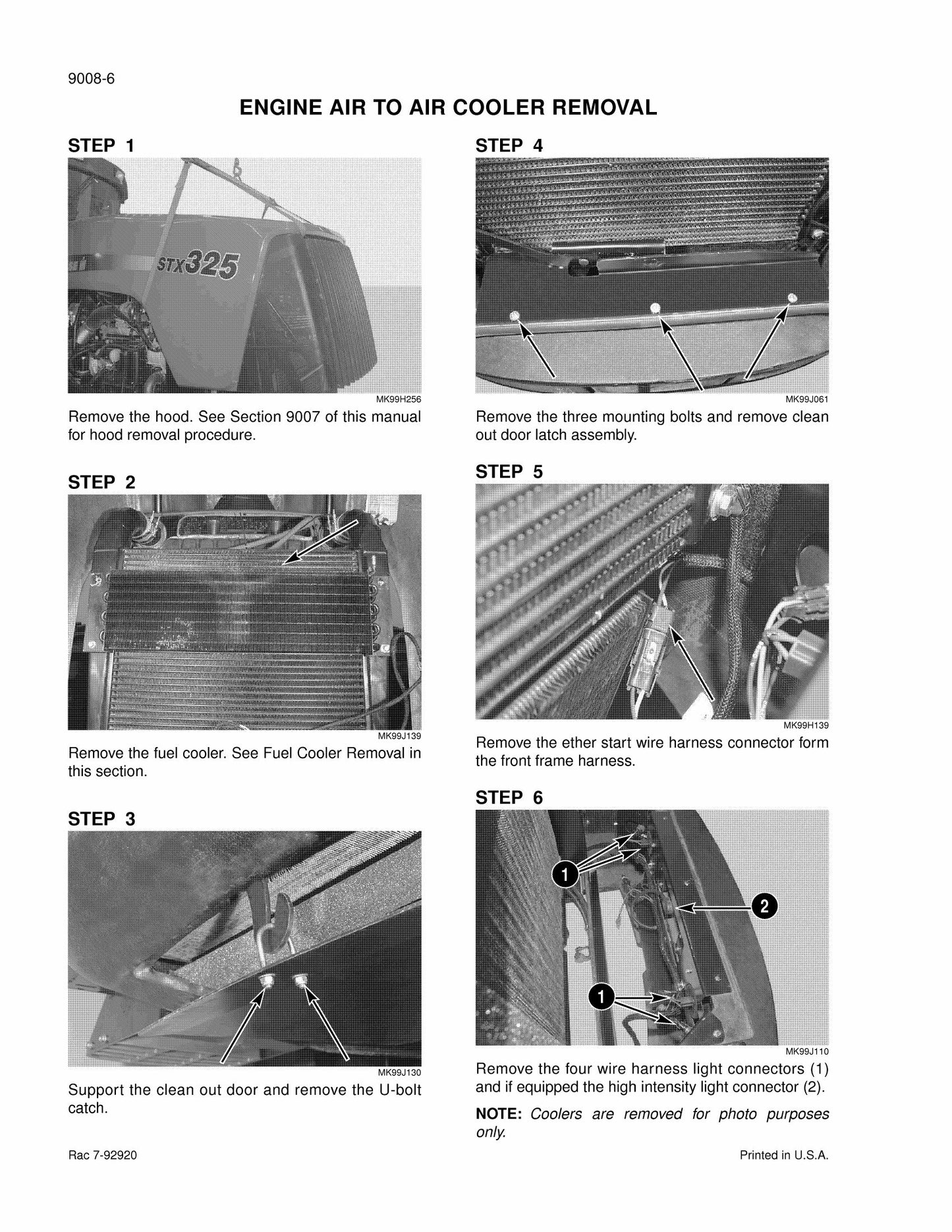 CASE STX275 STX325 STX375 STX425 STX450 Steiger Tractors Factory Workshop Service Manual 6-14540