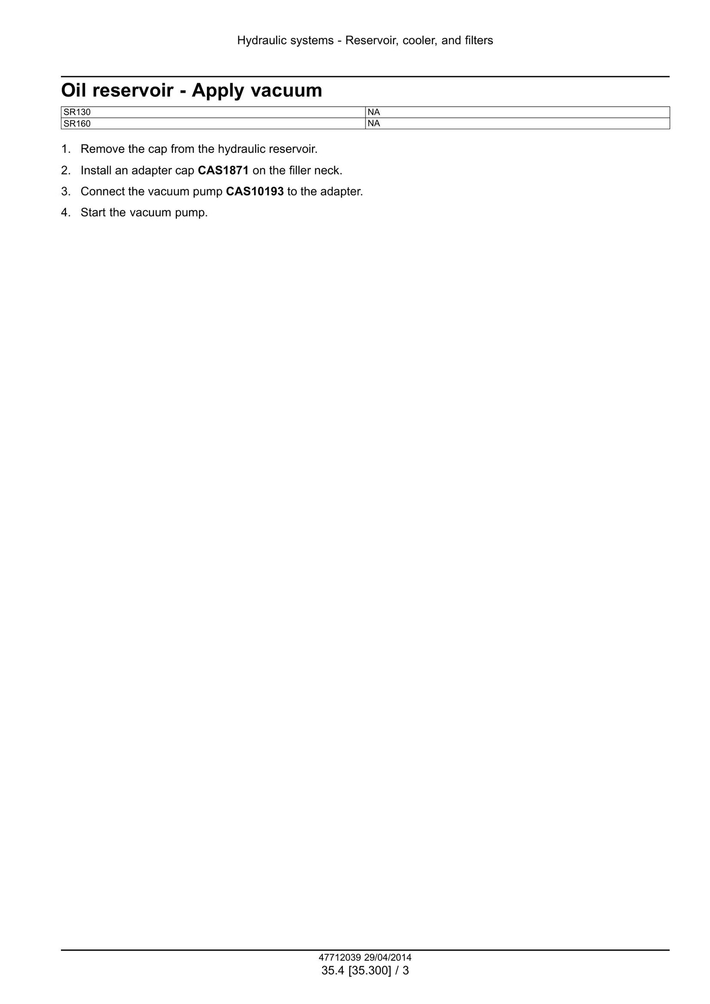 CASE SR130 SR160 Skid Steer Loader Factory Workshop Service Manual 47712039