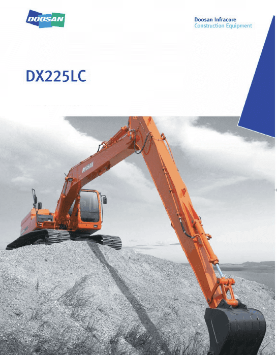 Doosan Daewoo DX225LC Excavator Service Manual Workshop Guide