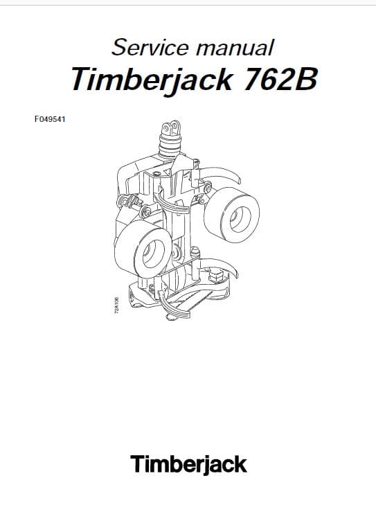 Timberjack 762B Harvester Head Service Repair Manual Workshop Guide