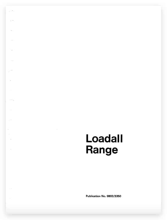 JCB 520HL/M, 525HL/B, 530HL/B and 540B/BM Loadall Service Manual Workshop Guide