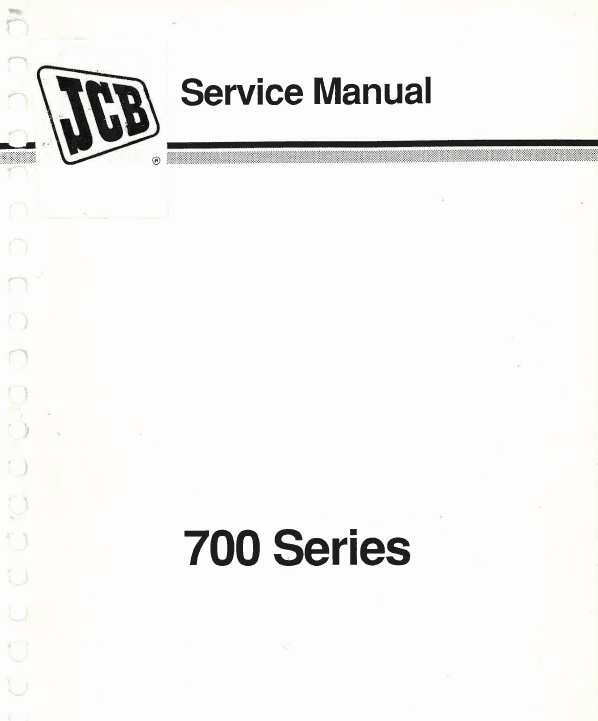 JCB 700 Series Articulated Dump Truck Service Manual Workshop Guide