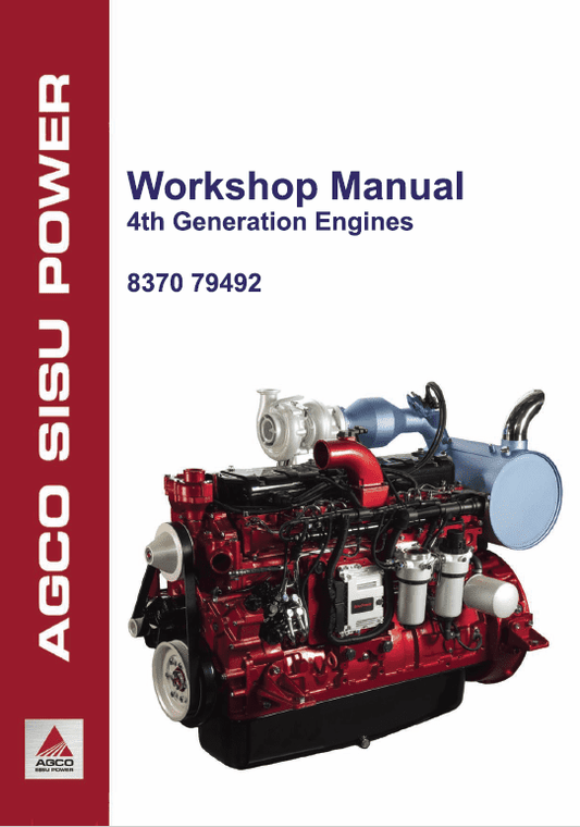 AGCO Sisu Power 33, 44, 49, 66, 74, 84,98 (4th Generation) Engine Manual Workshop Guide