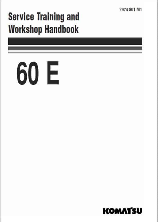 Komatsu 60E Wheel Loader Service Manual Workshop Guide
