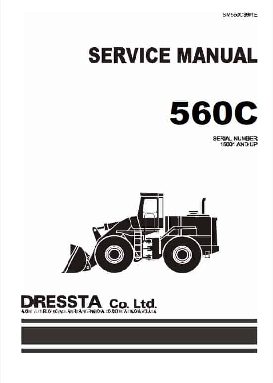 Komatsu Dressta 560C Wheel Loader Service Manual Workshop Guide
