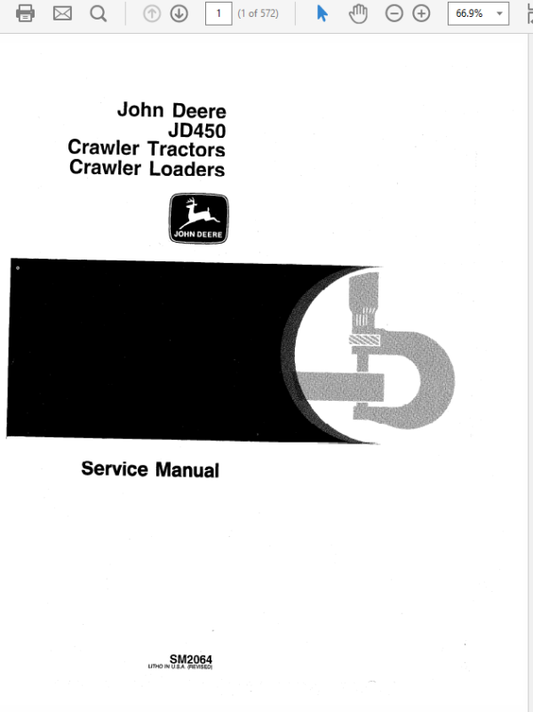 John Deere 450 Crawler Tractor Repair Technical Manual (SM2064) Workshop Guide