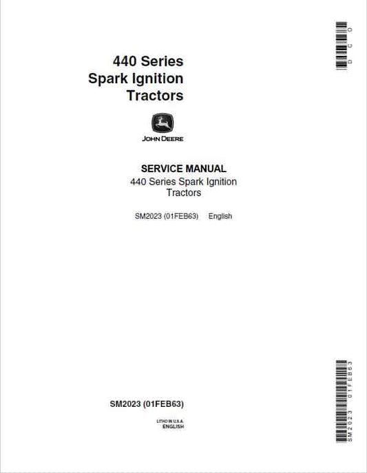 John Deere 440, 440 I, 440 IC, 440 ICD Crawler Dozer Tractor Repair Technical Manual Workshop Guide